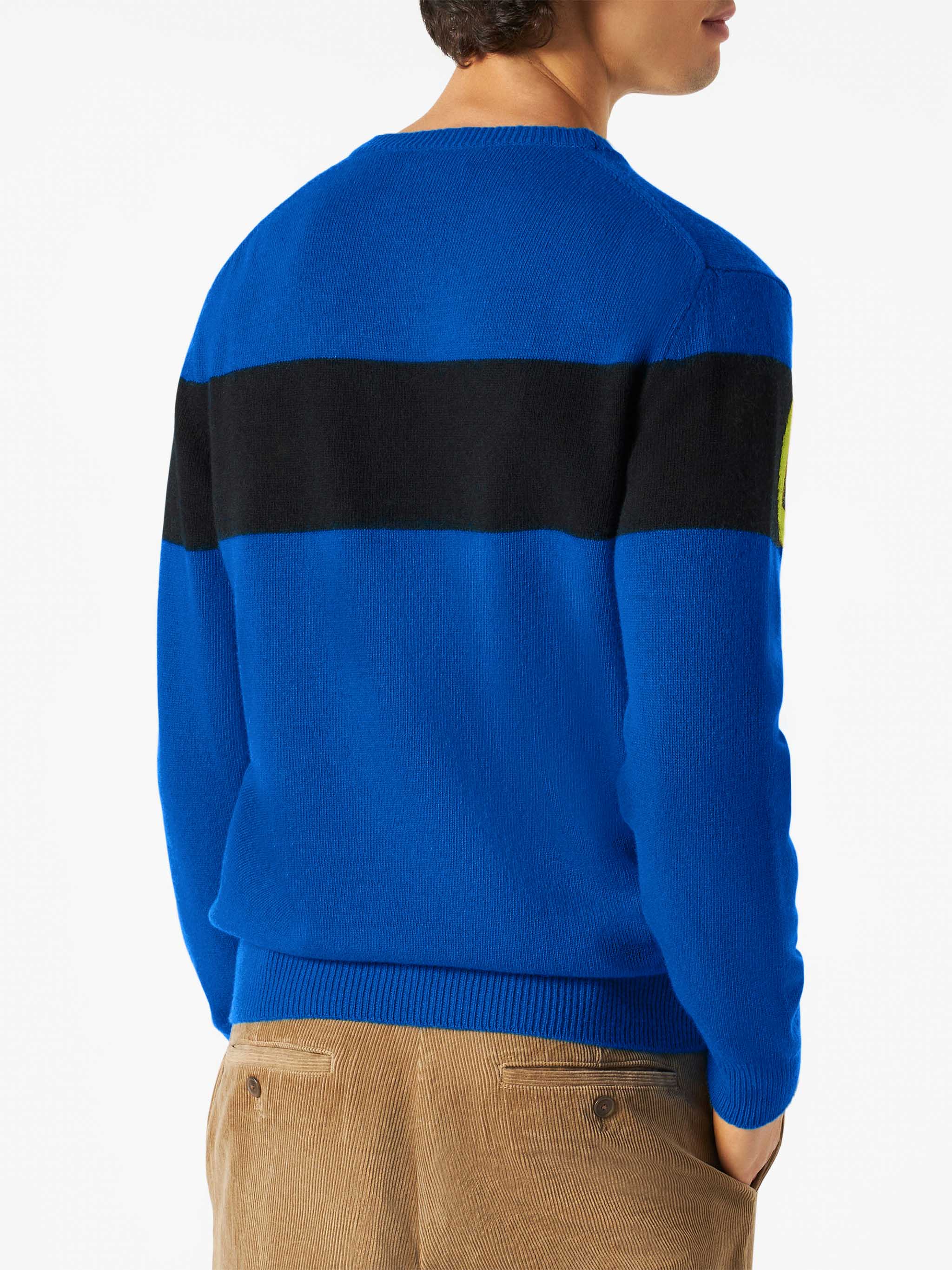 Maglione girocollo Heron con jacquard Courma - Image 3