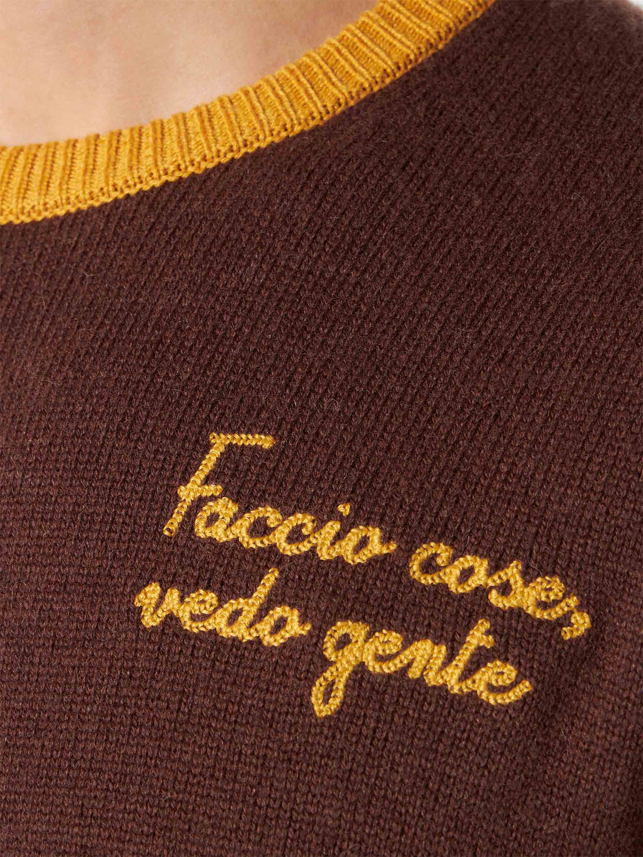 Maglia Heron con ricamo Faccio cose, vedo gente - Image 3