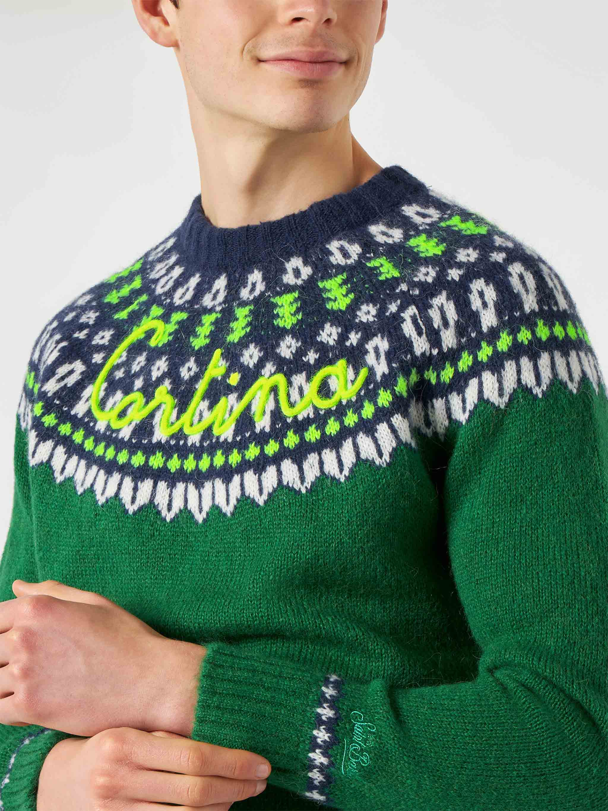 Maglione girocollo Heron con jacquard fair-isle - Image 2