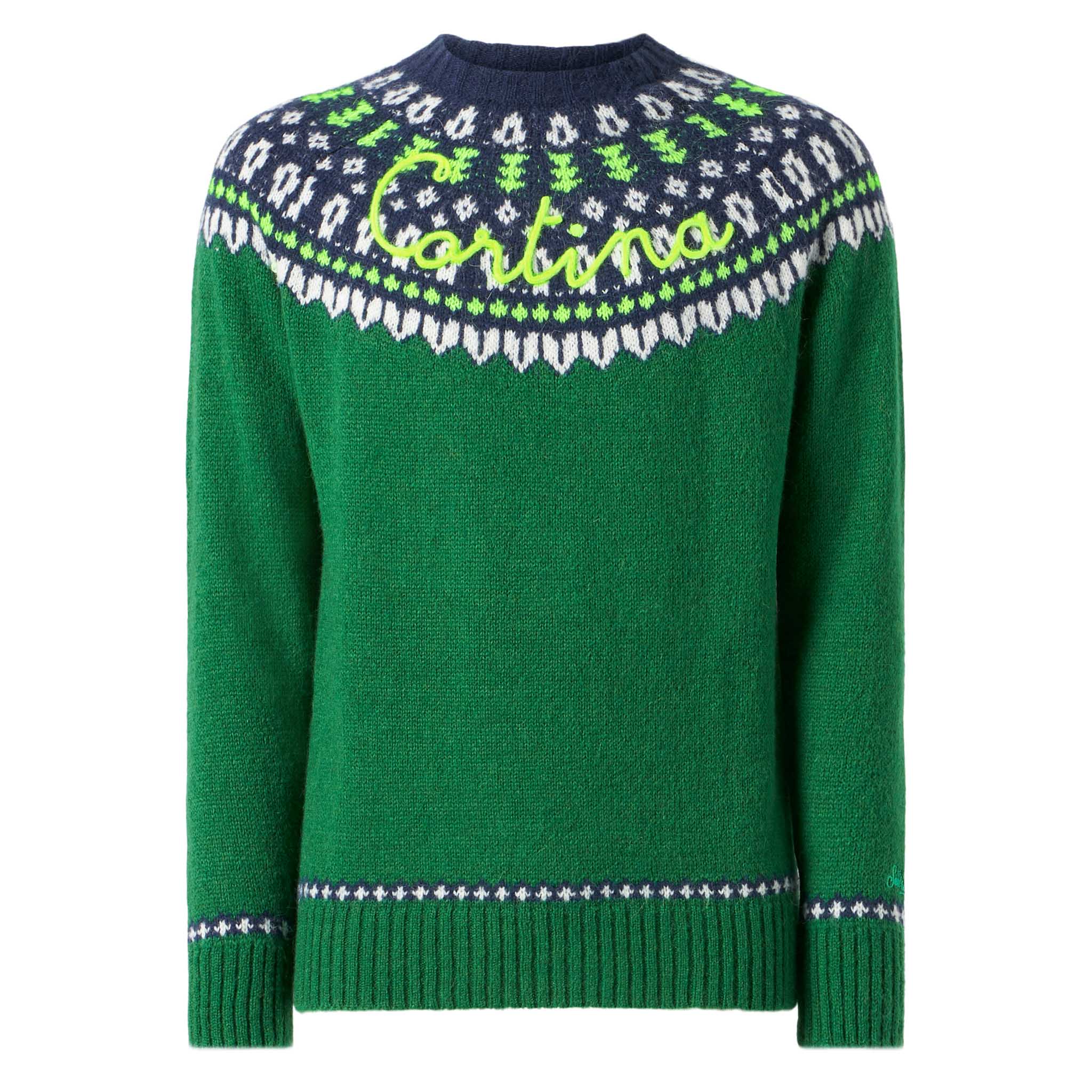 Maglione girocollo Heron con jacquard fair-isle - Image 4