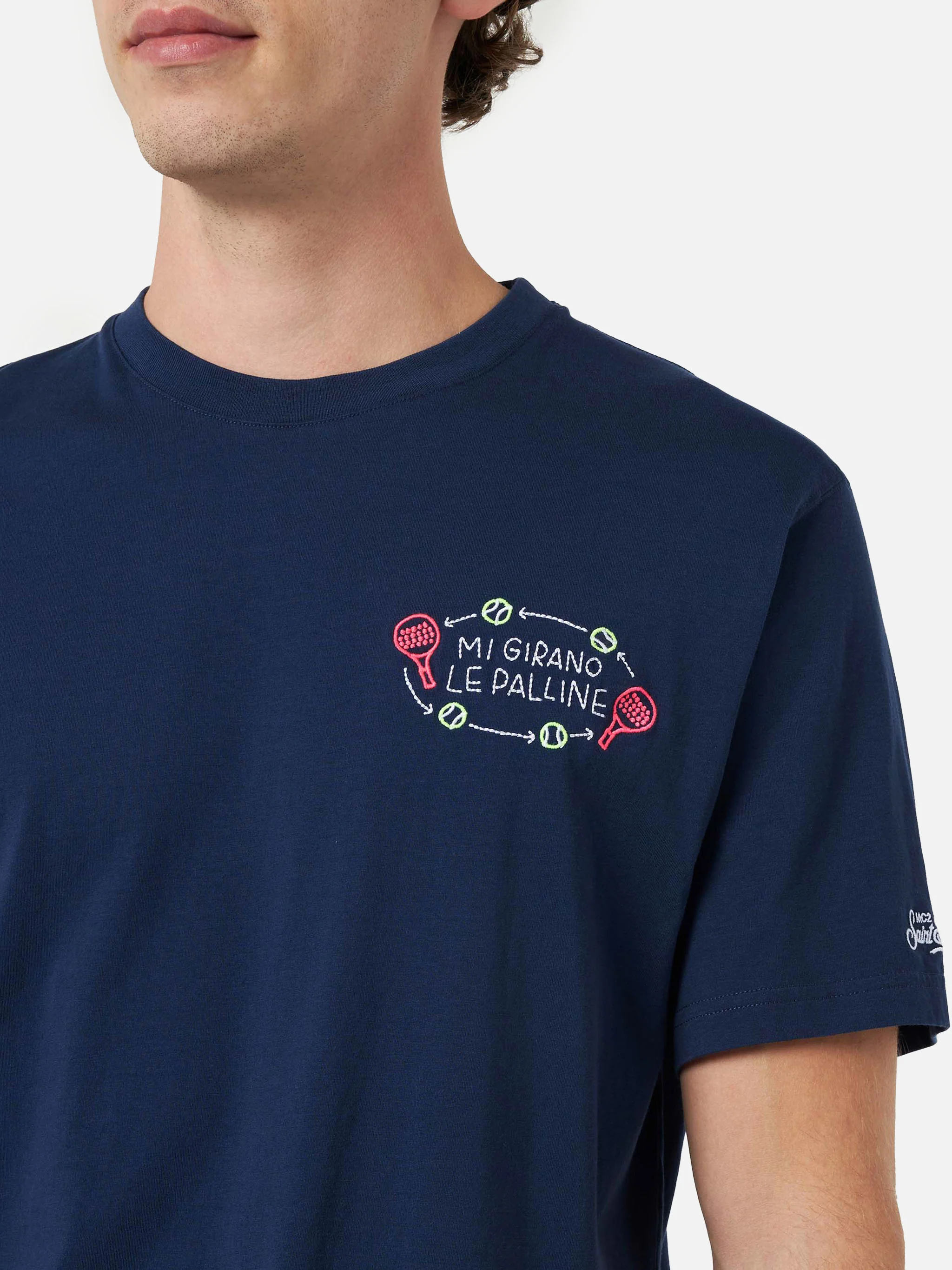 T-shirt Portofino ricamo Mi girano le palline | Special Edition - Image 3