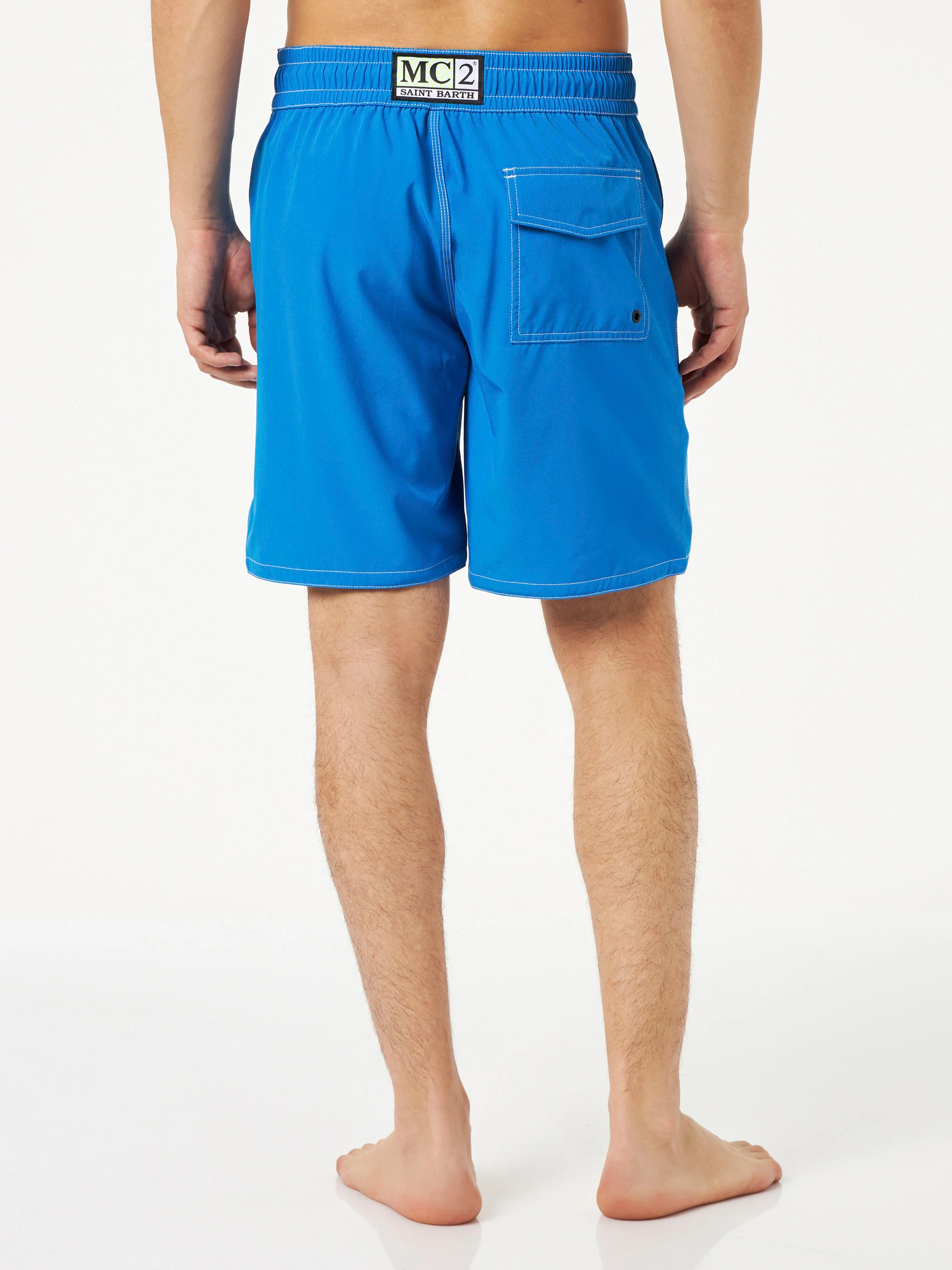 Costume da bagno da uomo surf comfort ed stretch bluette - Image 4