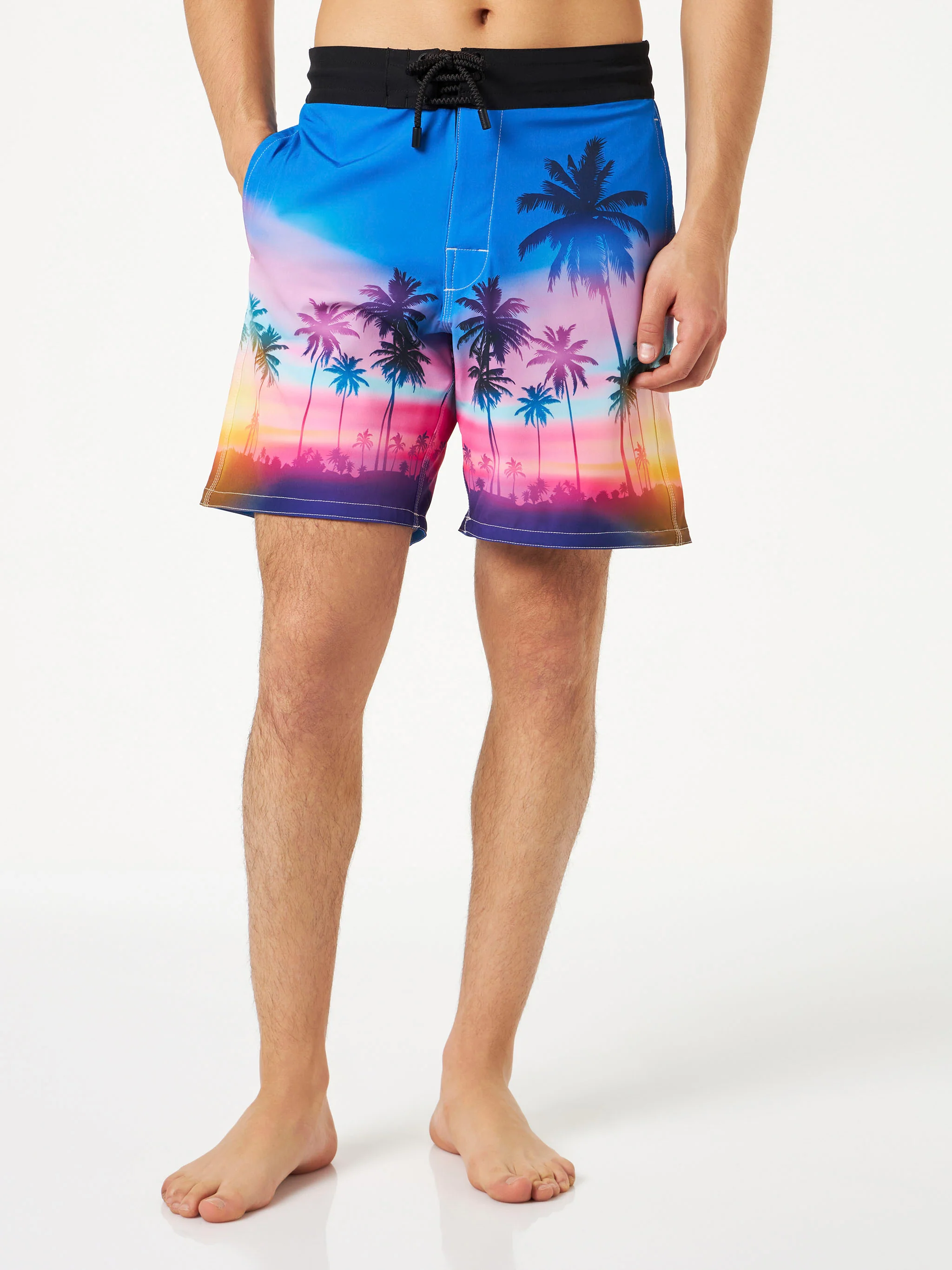 Costume mare Comfort Surf fantasia palme fluo - Image 2