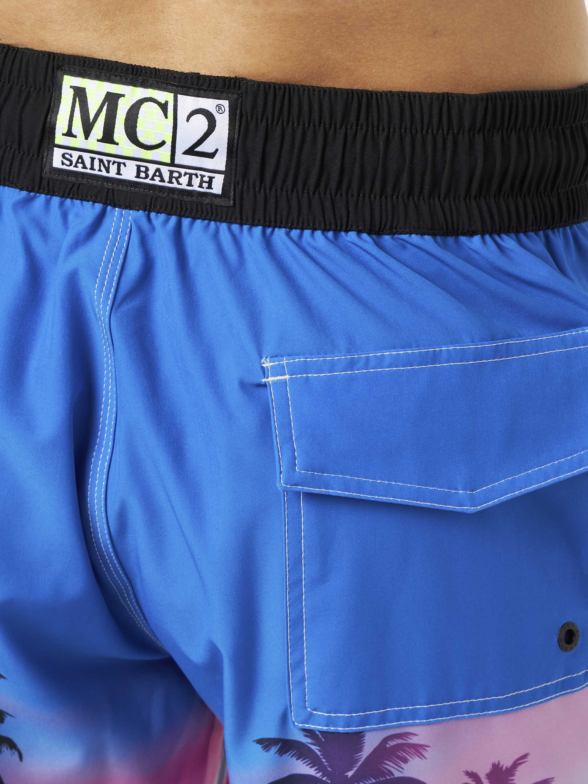Costume mare Comfort Surf fantasia palme fluo - Image 4