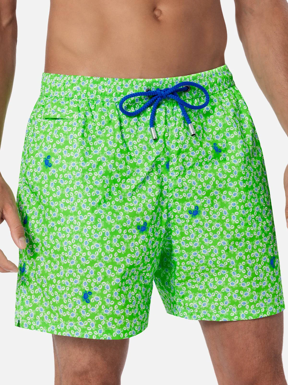 Costume classico elasticizzato Comfort Light con stampa granchi - Image 4