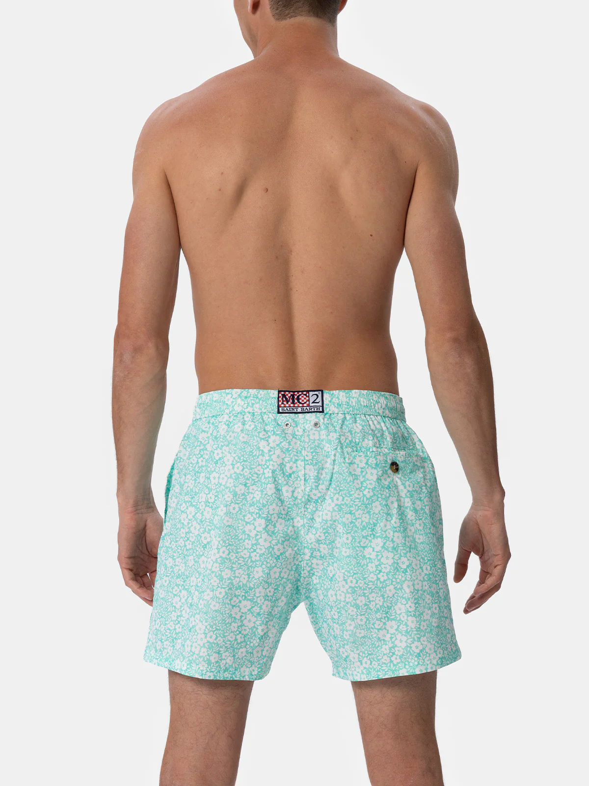 Costume classico elasticizzato Comfort Light con stampa a fiori - Image 5