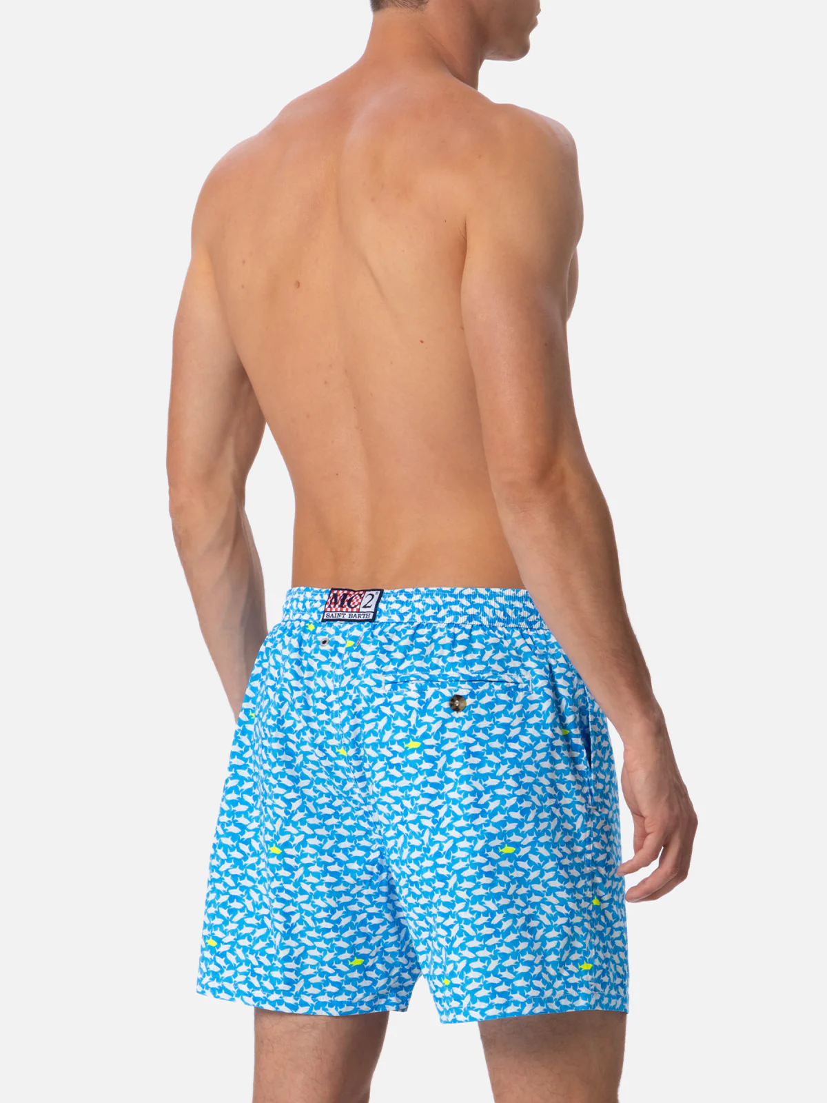 Costume classico elasticizzato Comfort Light con stampa squali - Image 5