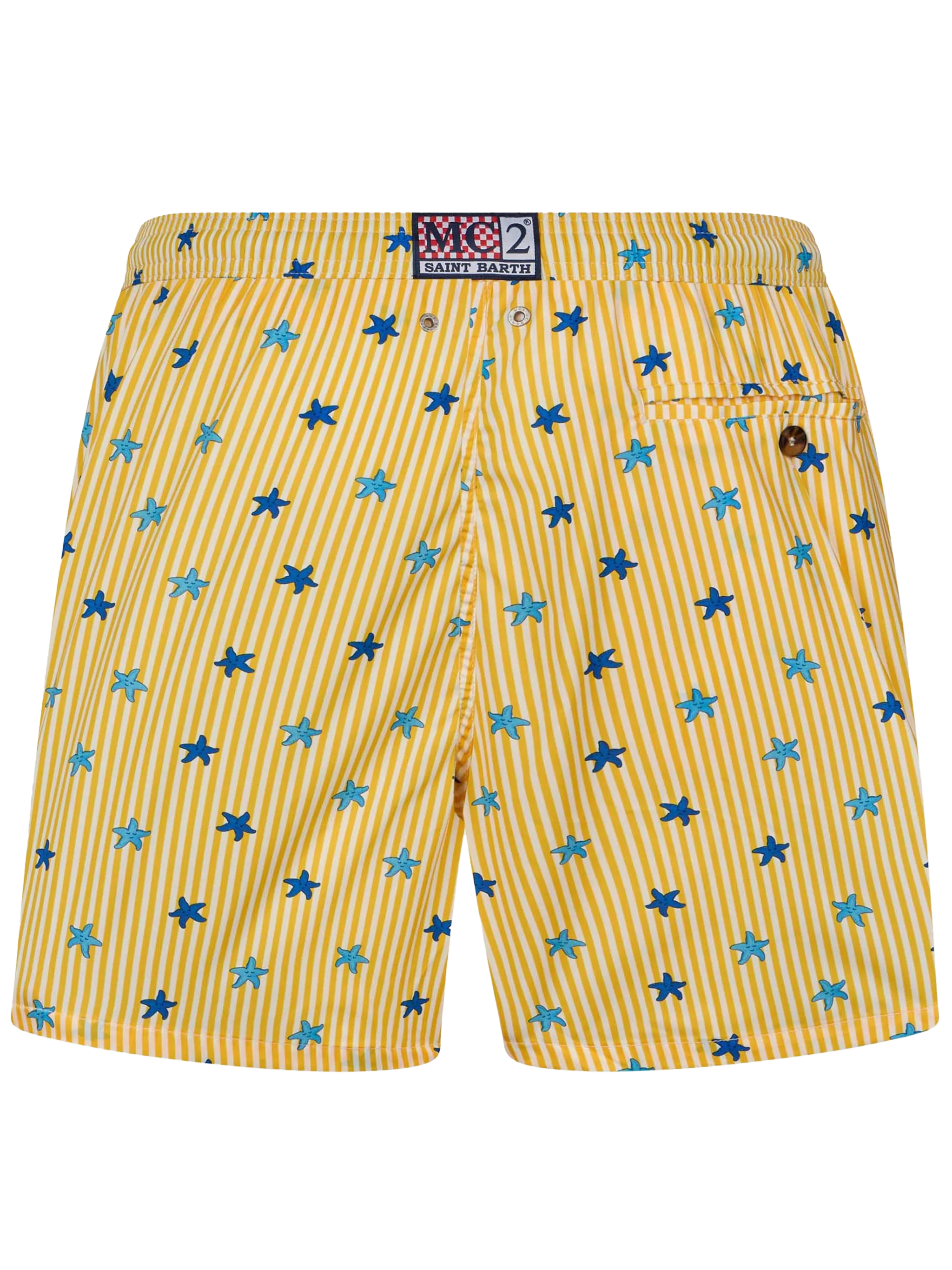 Costume classico elasticizzato Comfort Light con stampa stelle marine - Image 2