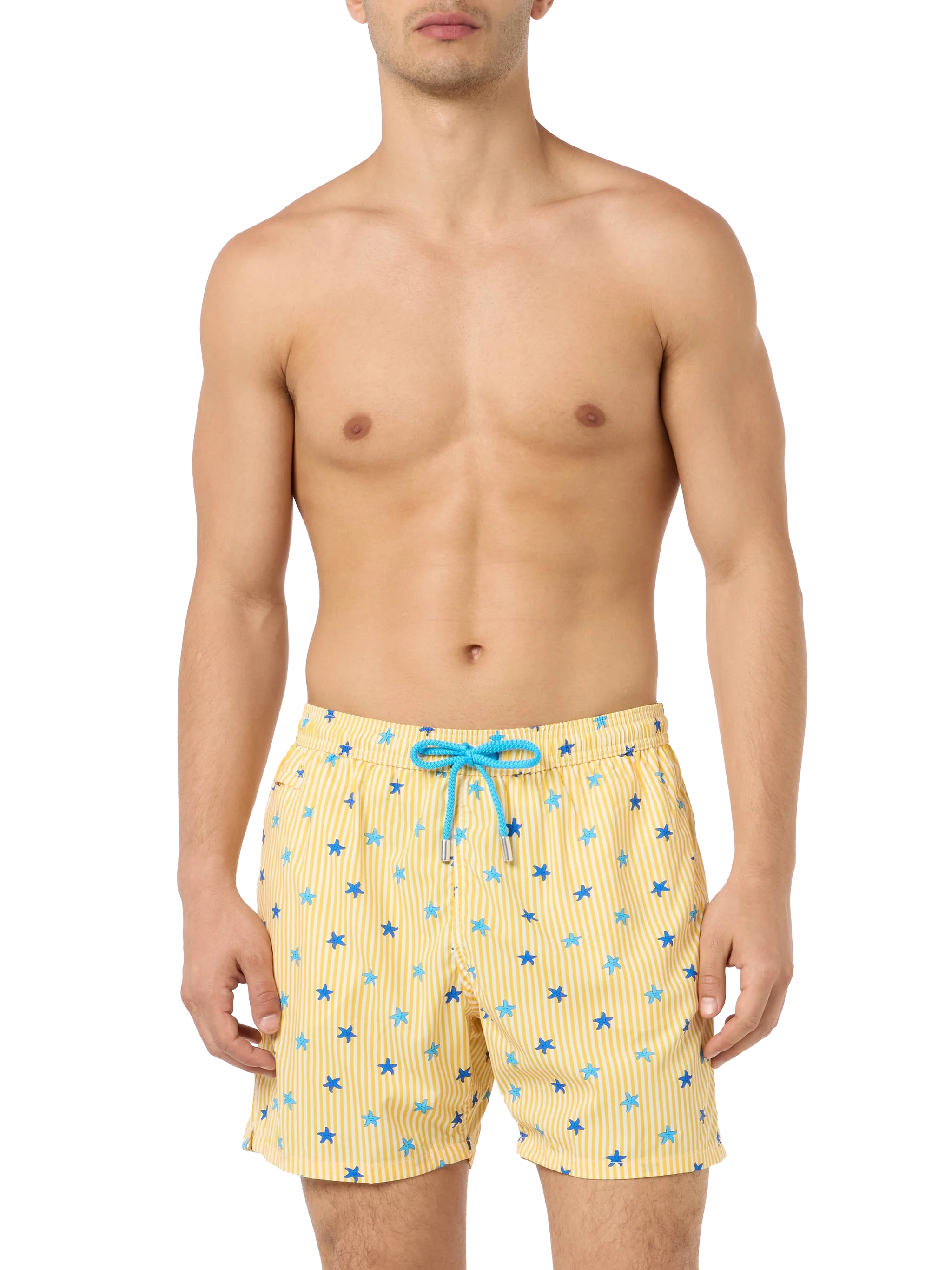 Costume classico elasticizzato Comfort Light con stampa stelle marine - Image 3