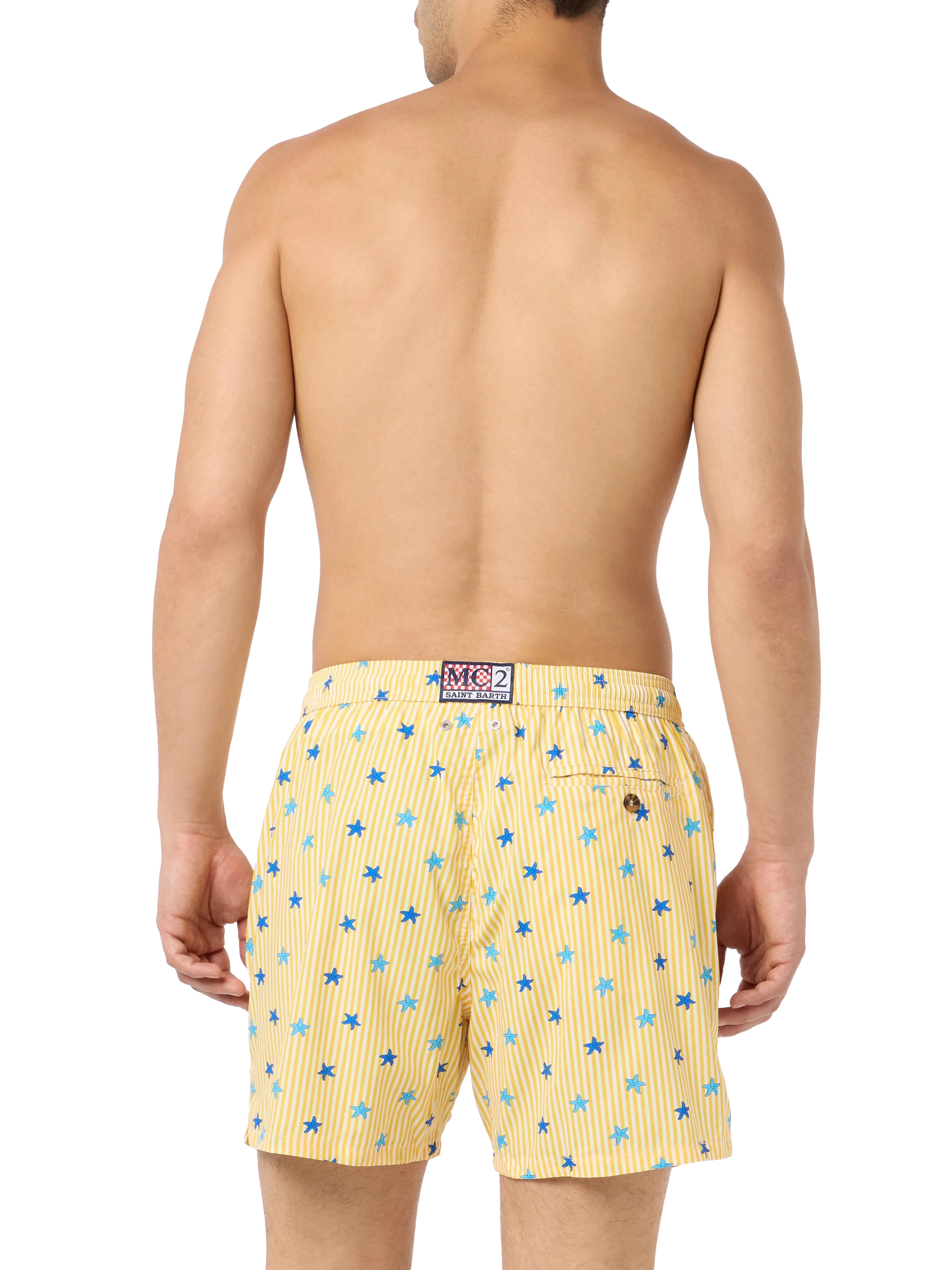 Costume classico elasticizzato Comfort Light con stampa stelle marine - Image 4