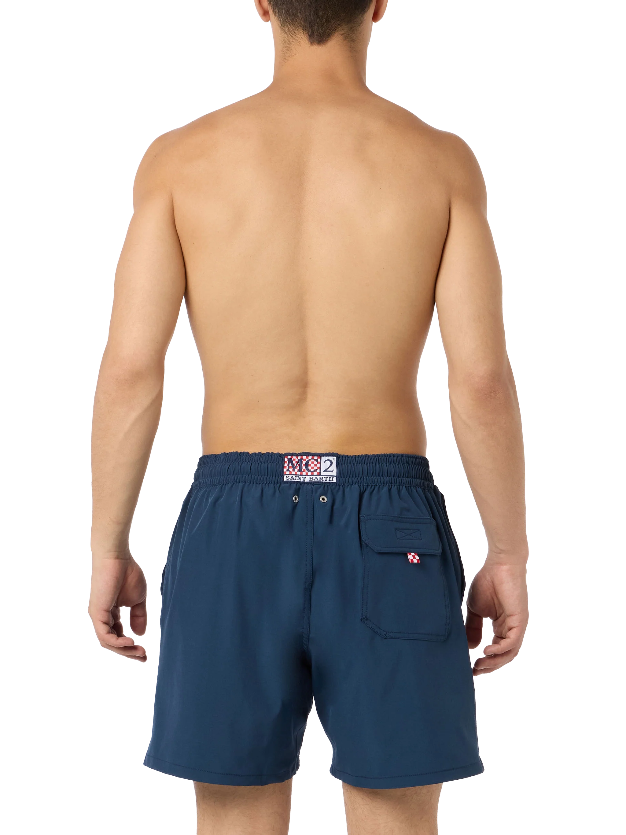 Costume classico elasticizzato Comfort con ricamo Dal Padel alla Brace | EDIZIONE SPECIALE INSULTI LUMINOSI - Image 4