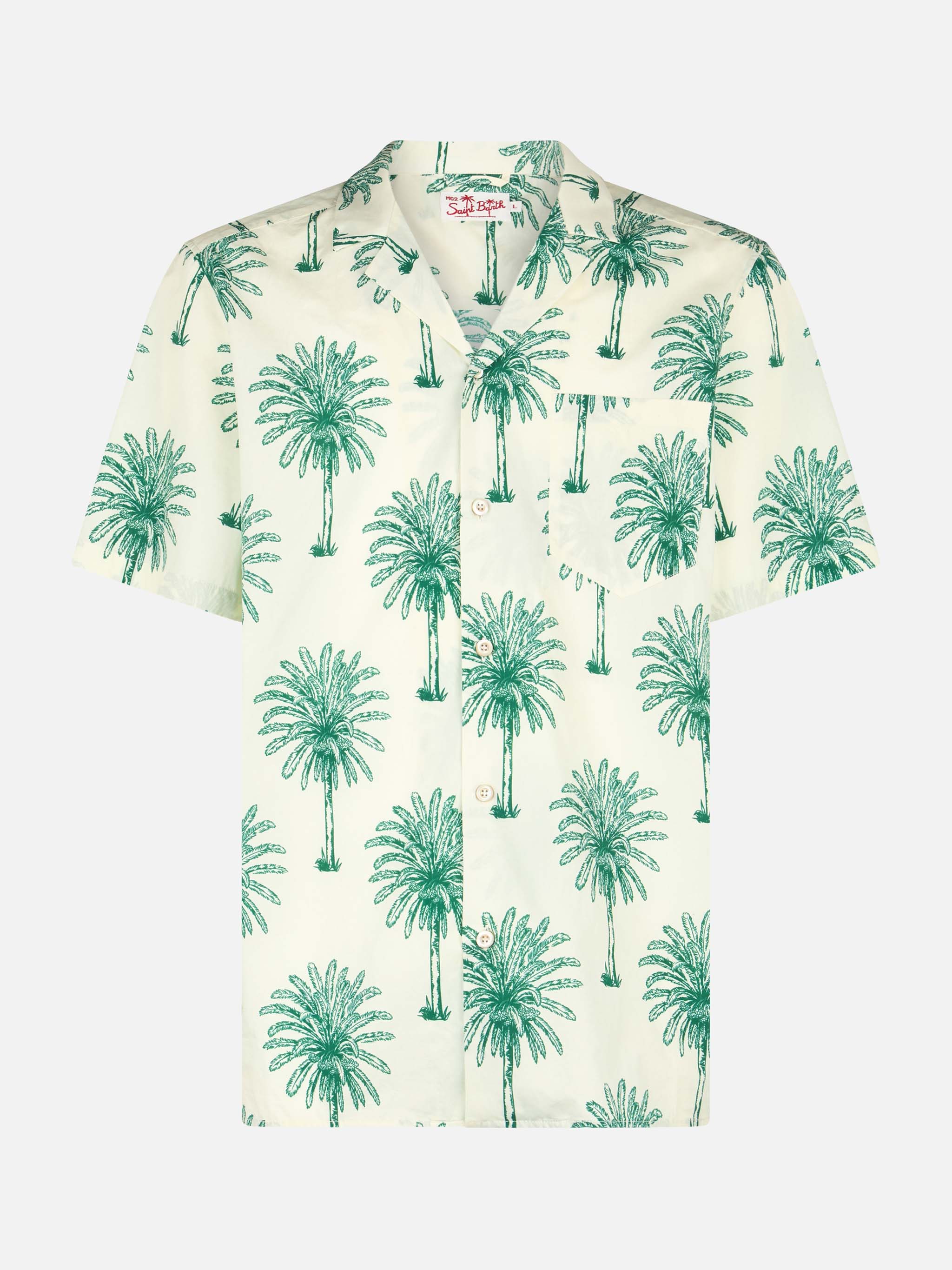 Camicia Kalea in cotone stampa palme - Image 4