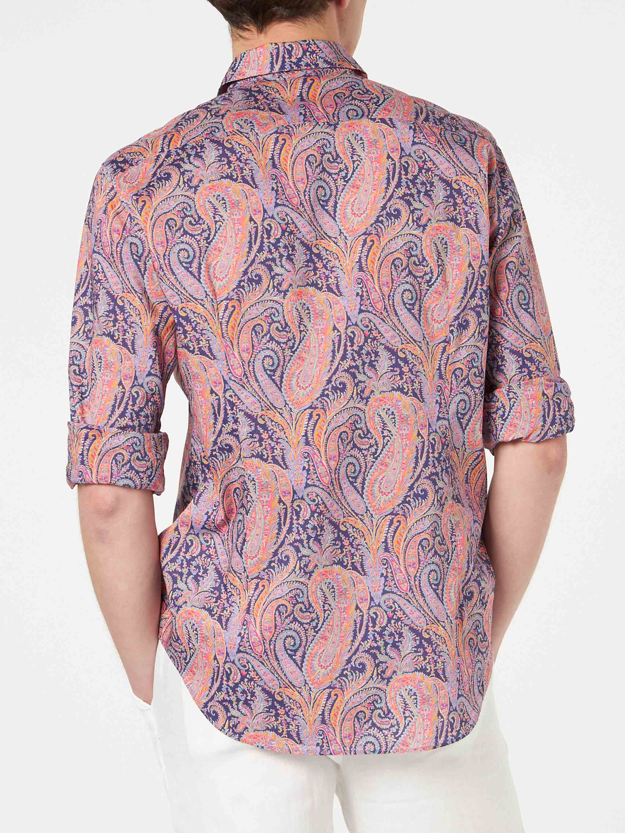 Camicia Sikelia in cotone mussola stampa paisley | Special Edition - Image 3
