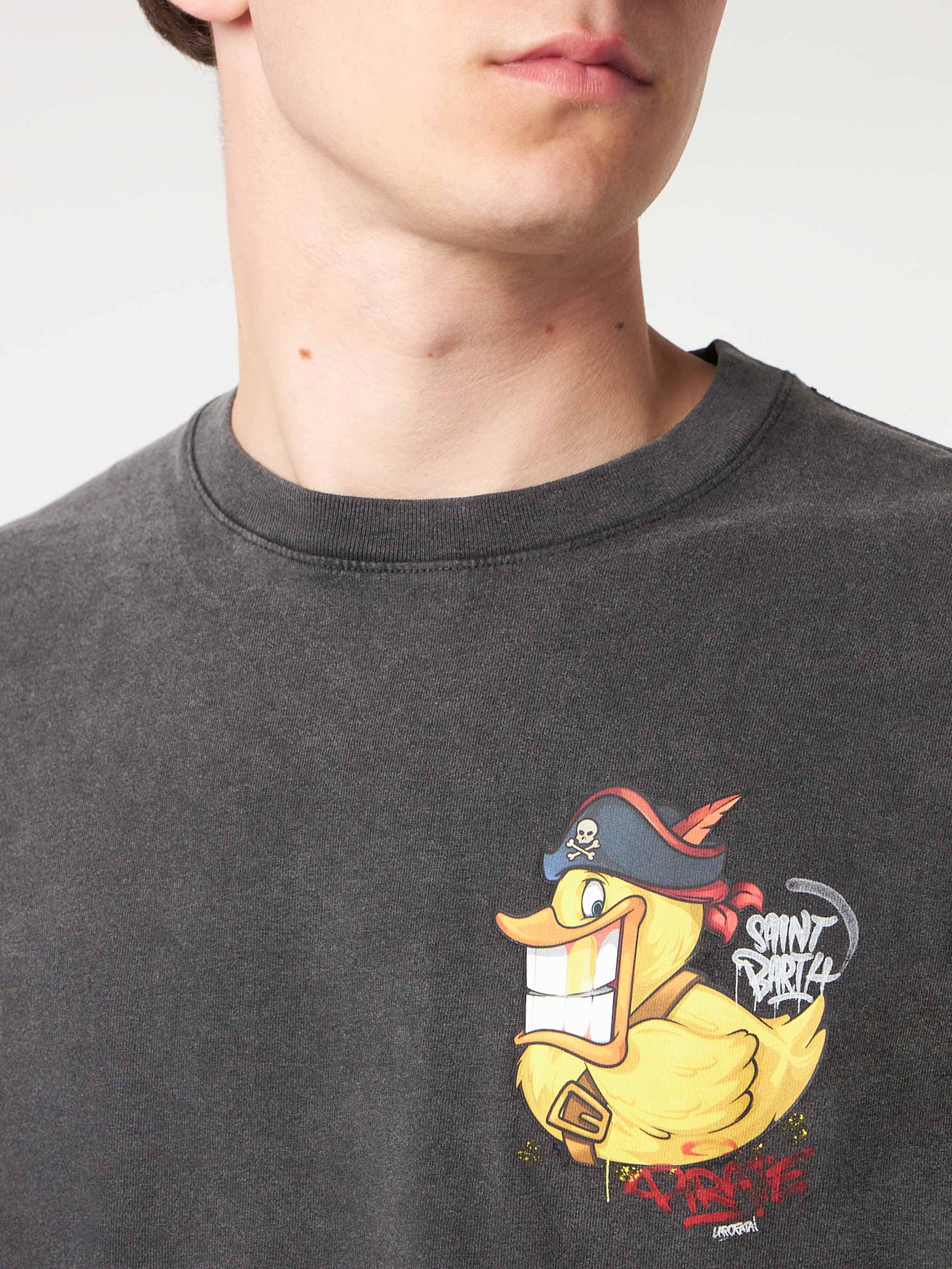 T-shirt Jack cotone Crypto ducky pirate nero | Special Edition - Image 2