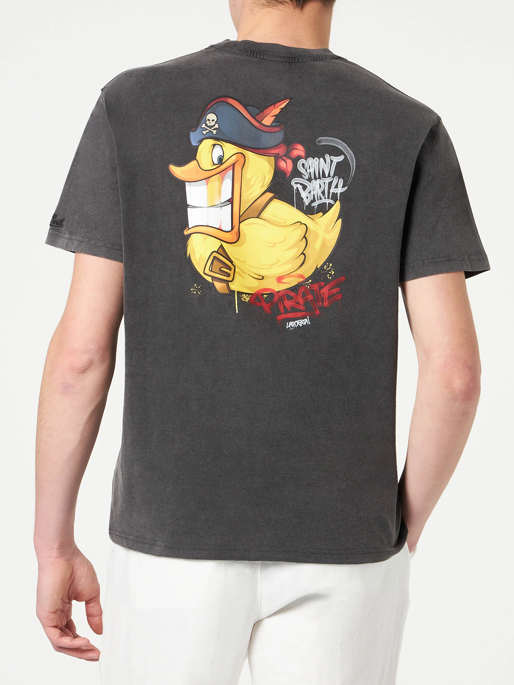 T-shirt Jack cotone Crypto ducky pirate nero | Special Edition - Image 3