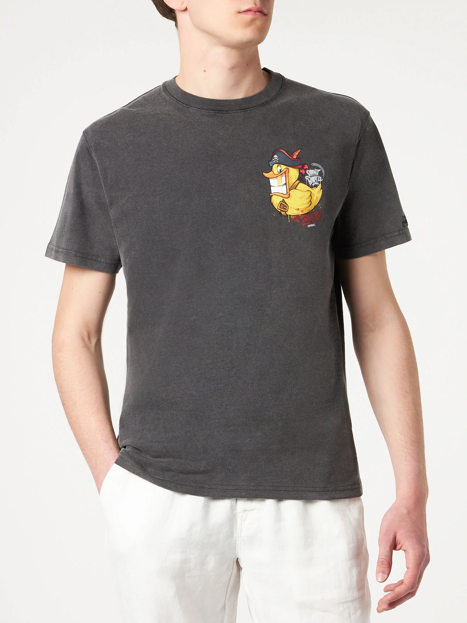 T-shirt Jack cotone Crypto ducky pirate nero | Special Edition - Image 4
