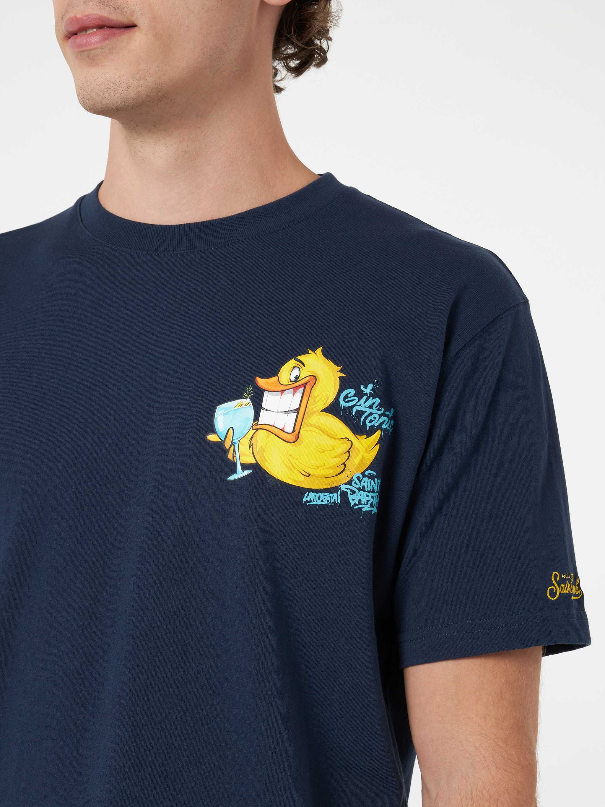 T-shirt Cryptopuppets Ducky Gin con stampa fronte e retro | Special Edition - Image 2