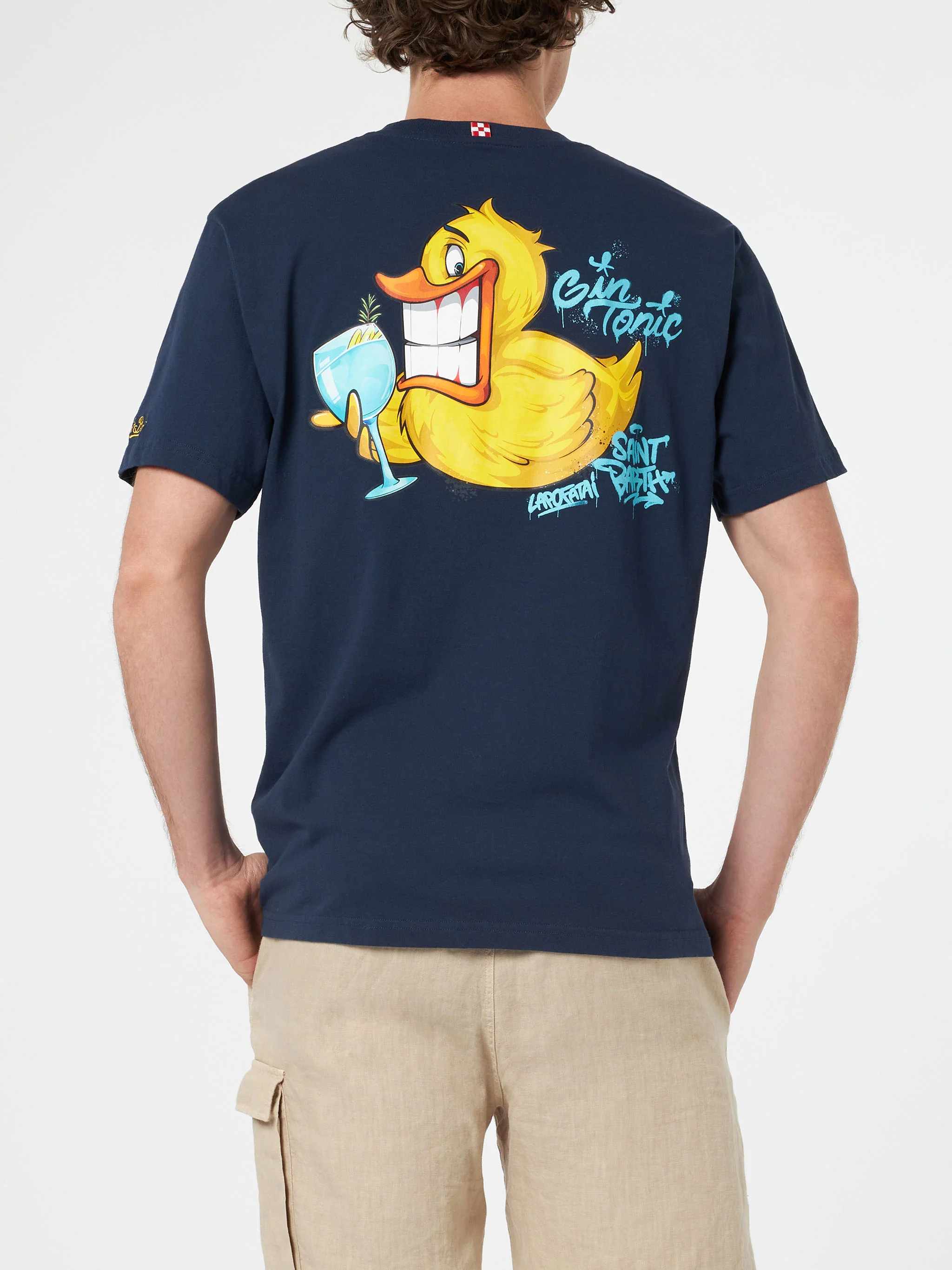 T-shirt Cryptopuppets Ducky Gin con stampa fronte e retro | Special Edition - Image 3