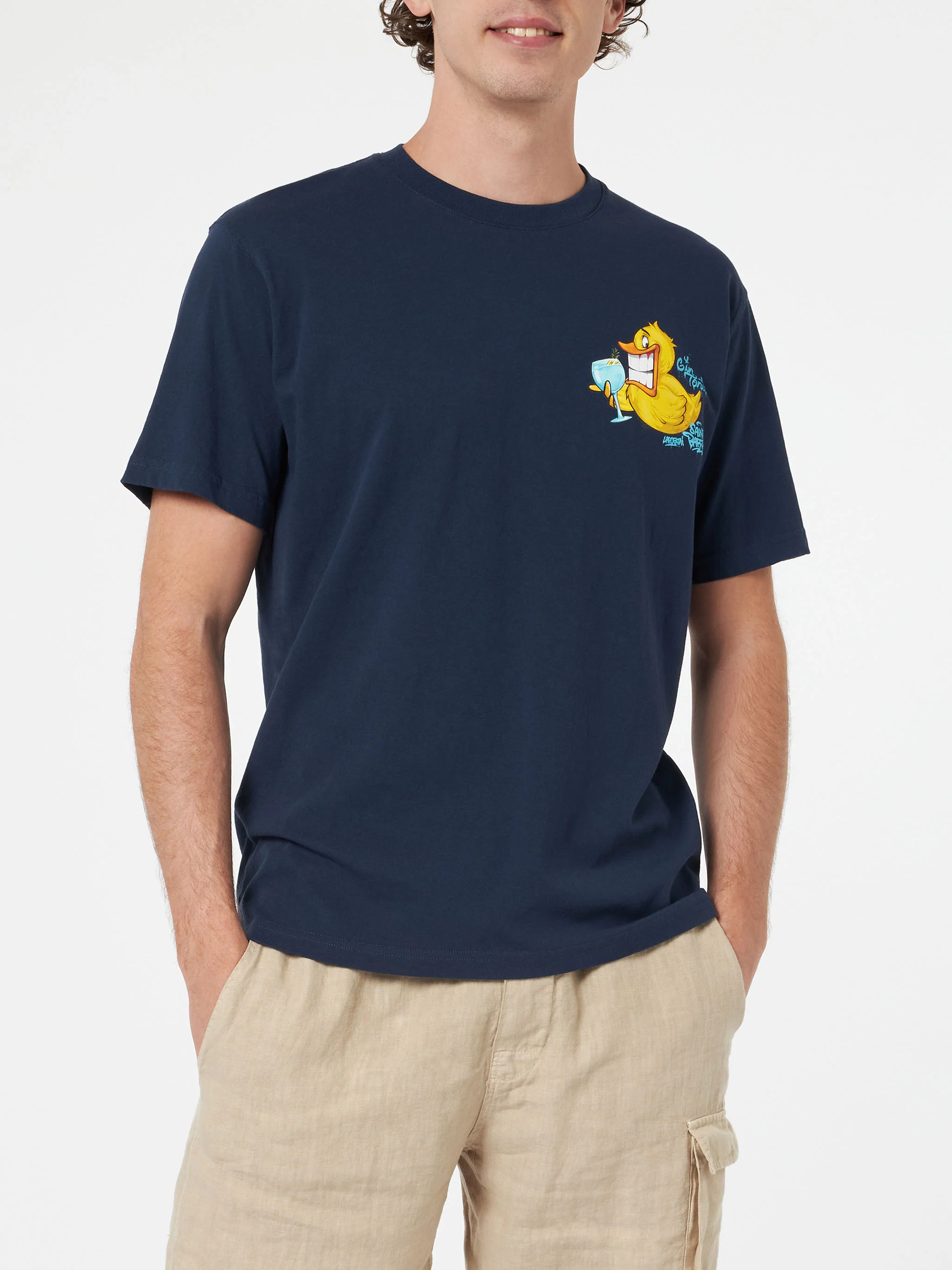 T-shirt Cryptopuppets Ducky Gin con stampa fronte e retro | Special Edition - Image 4