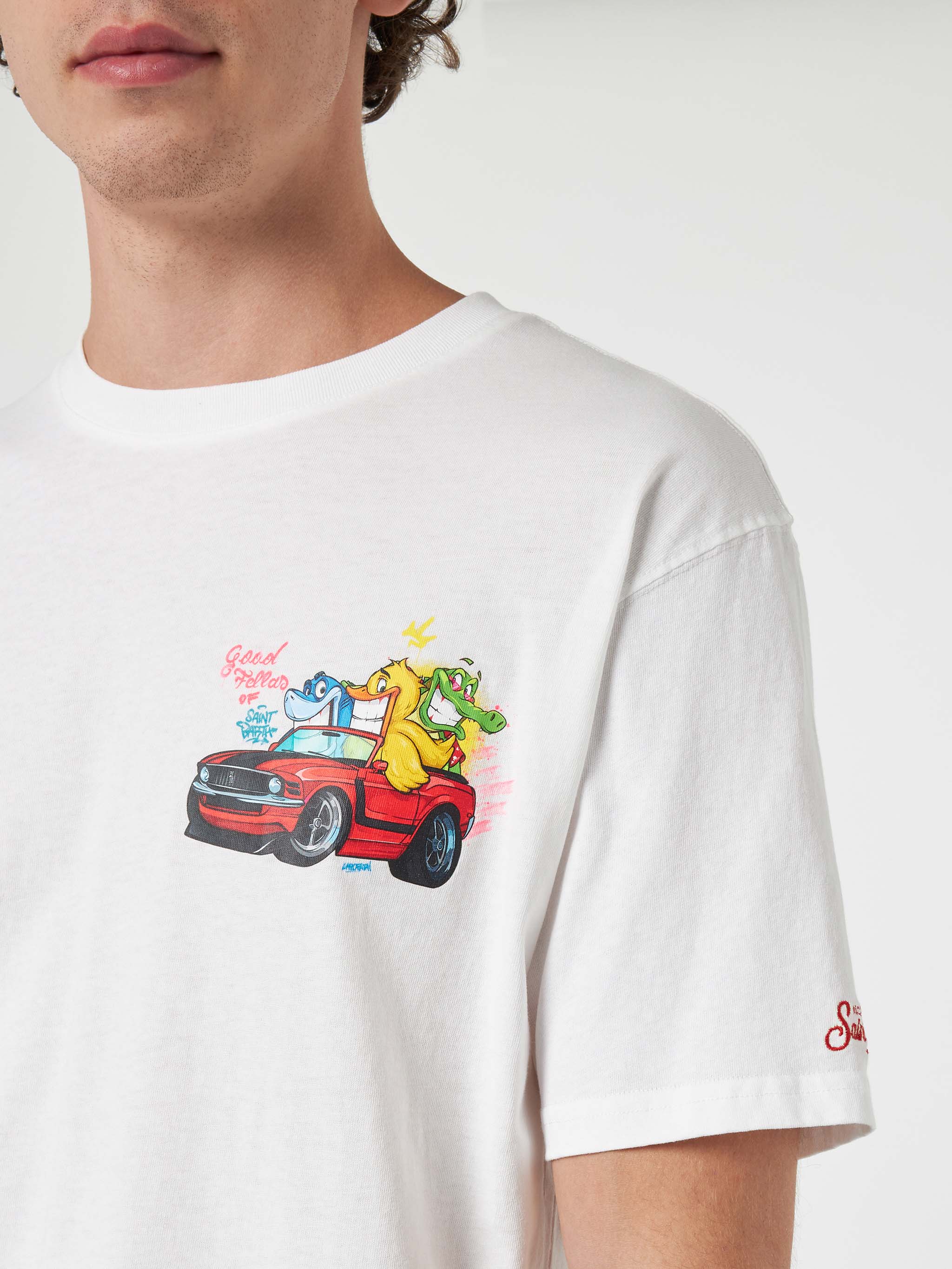 T-shirt Cryptopuppets Good Fellas con stampa bianco | Special Edition - Image 2