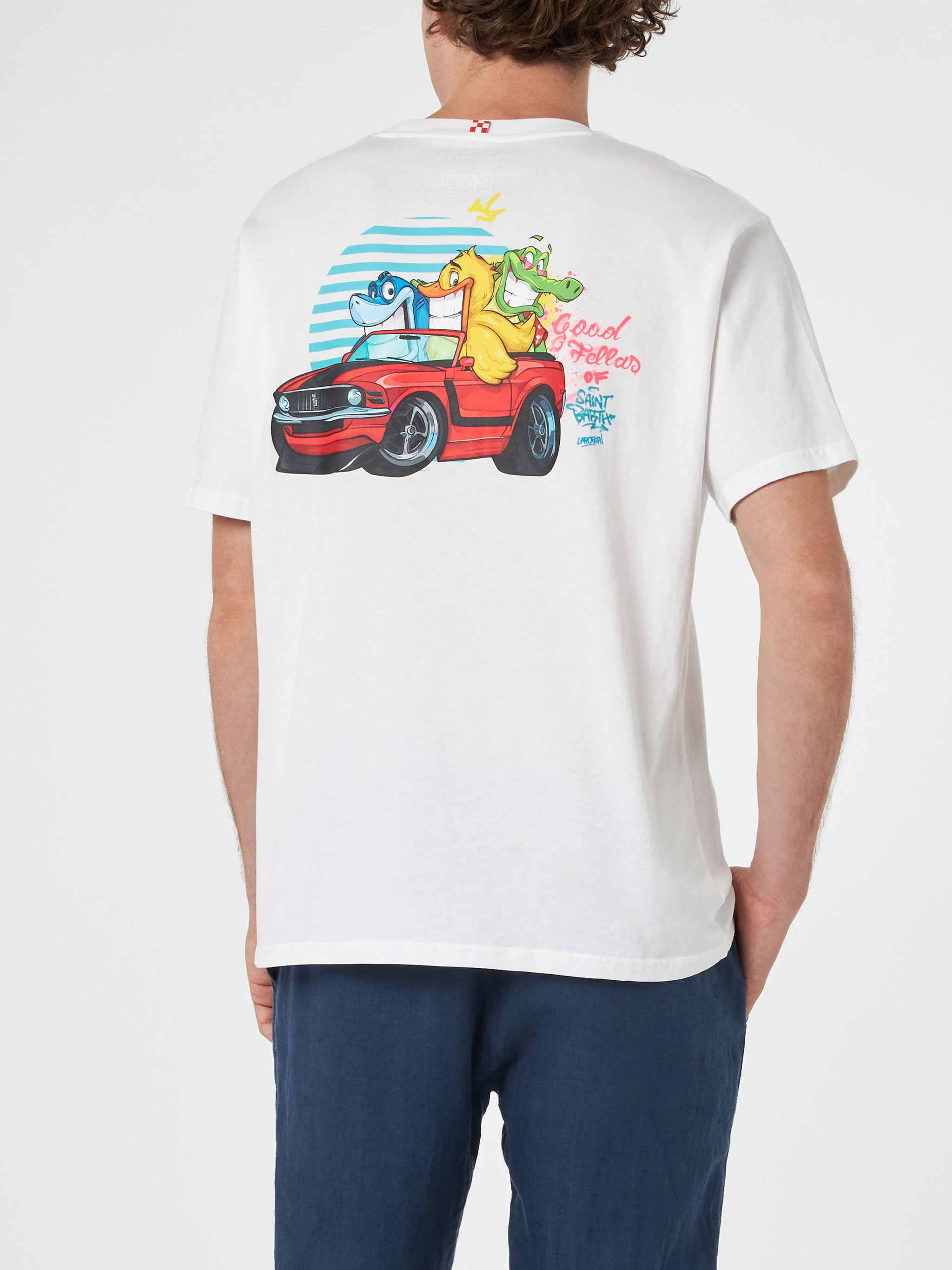 T-shirt Cryptopuppets Good Fellas con stampa bianco | Special Edition - Image 3