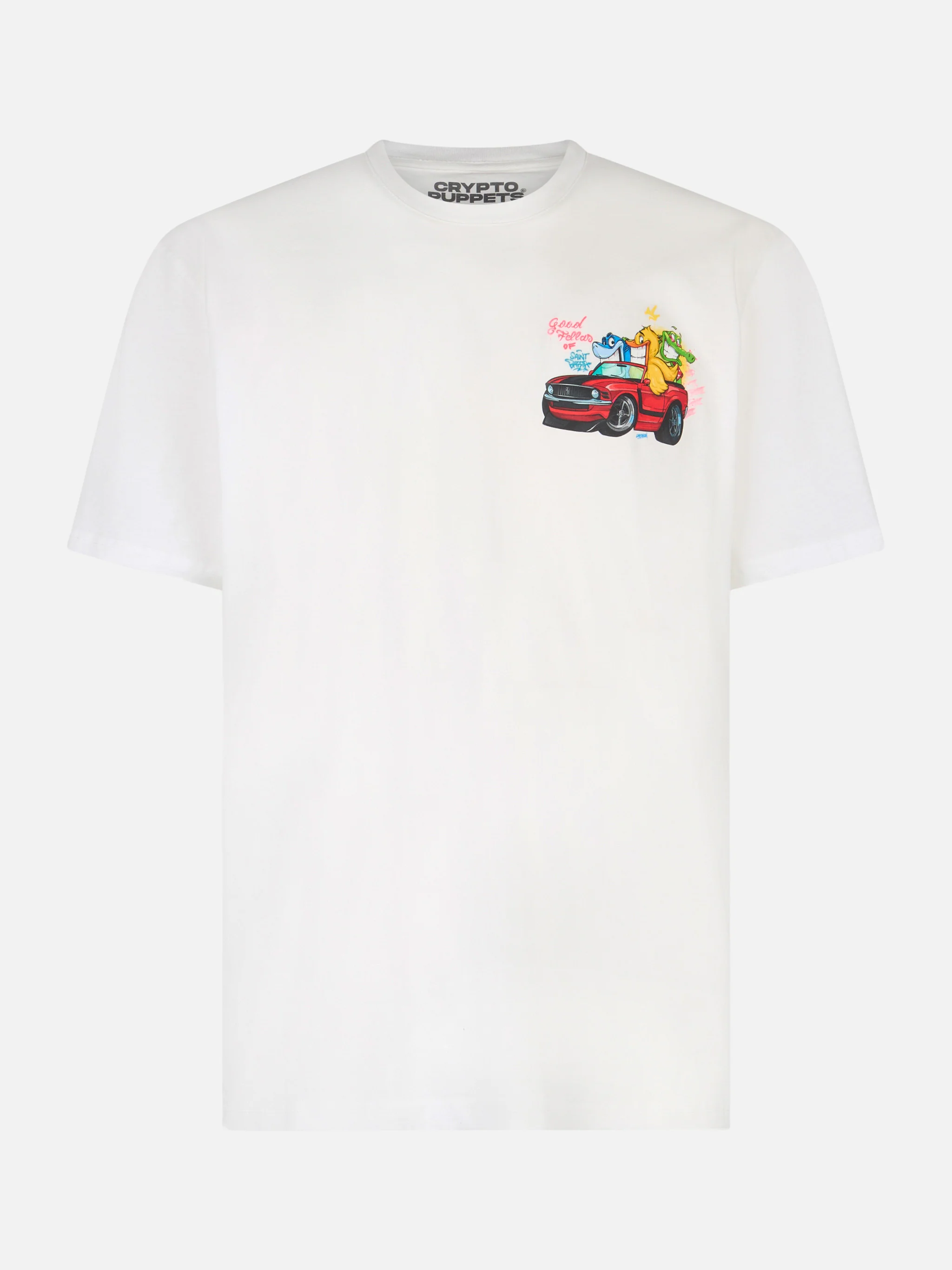 T-shirt Cryptopuppets Good Fellas con stampa bianco | Special Edition - Image 5
