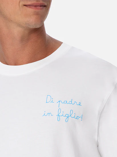 T-shirt in cotone ricamo Di Padre in Figlio | Special Edition - Image 2