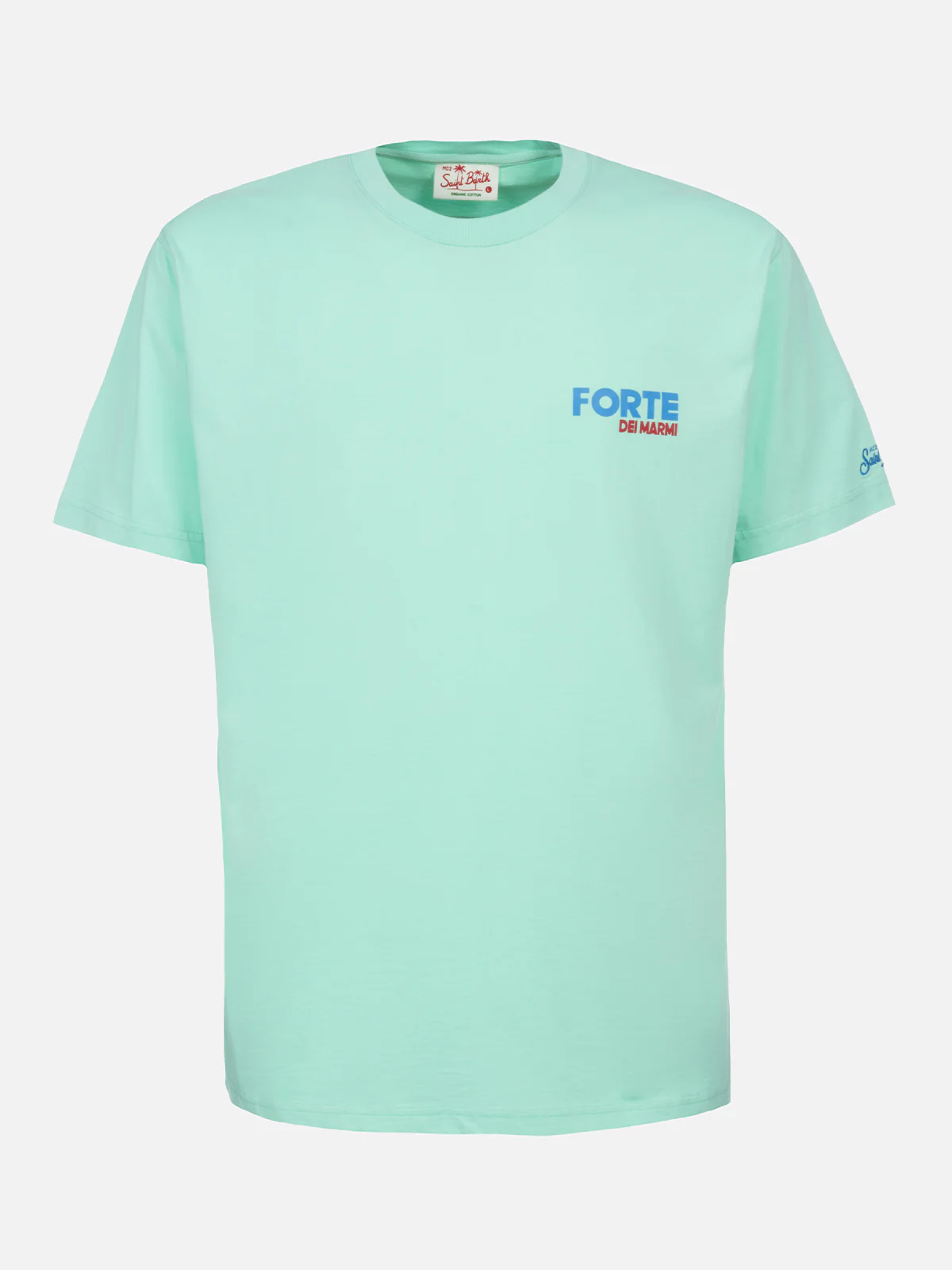 T-shirt  stampa cartolina Forte dei Marmi verde menta - Image 5