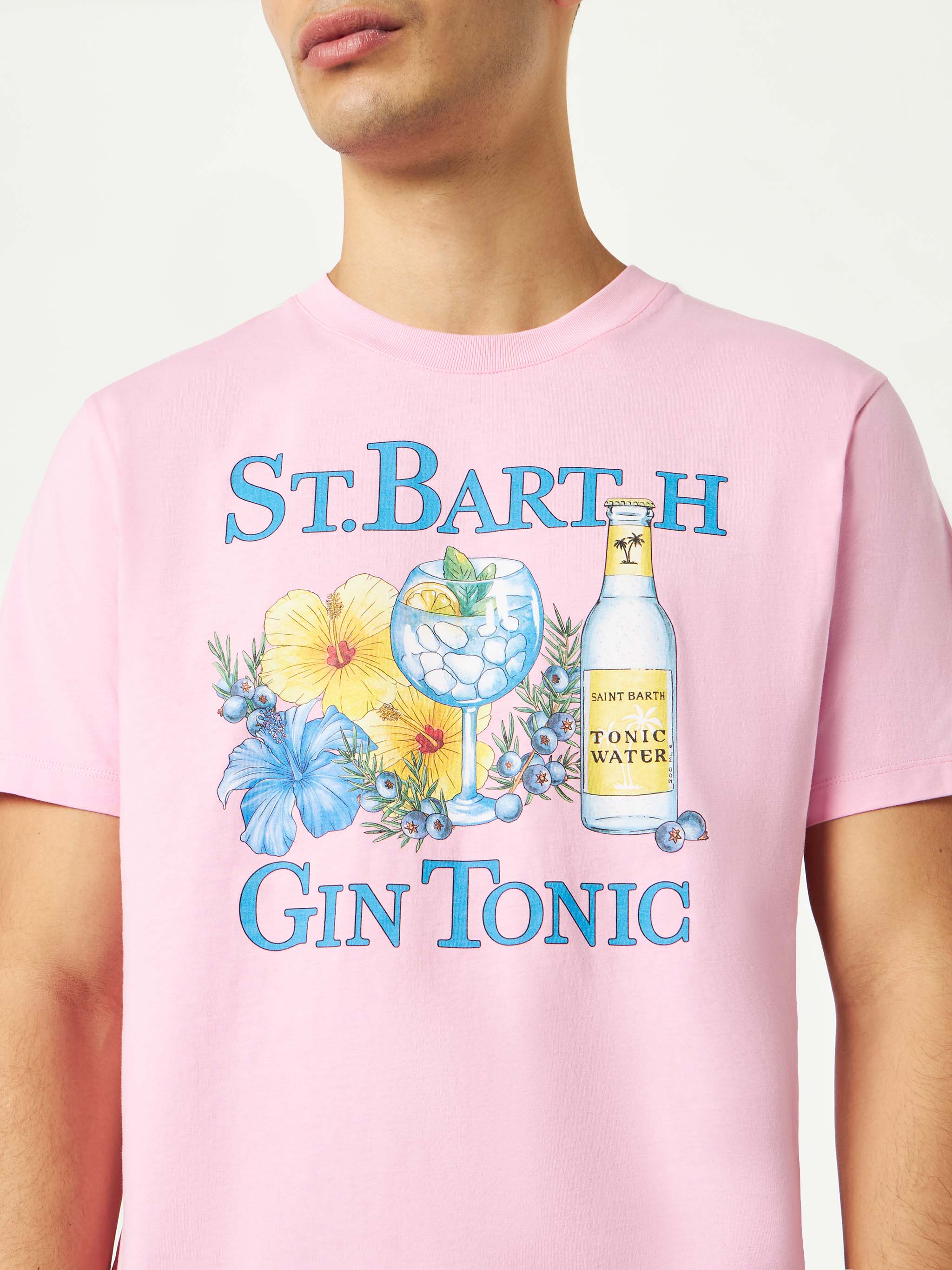 T-shirt  con stampa Gin e fiori - Image 3