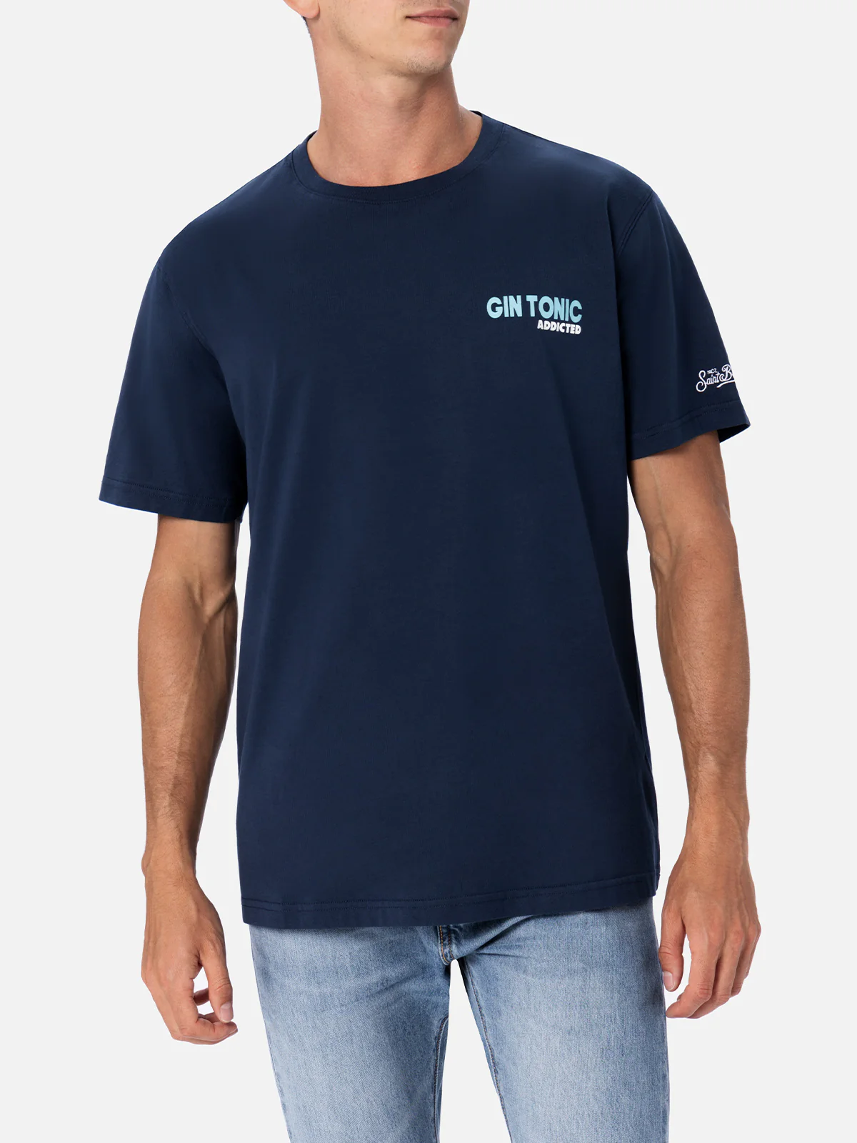 T-shirt in cotone con stampa cocktail Gin Tonic Addicted - Image 3