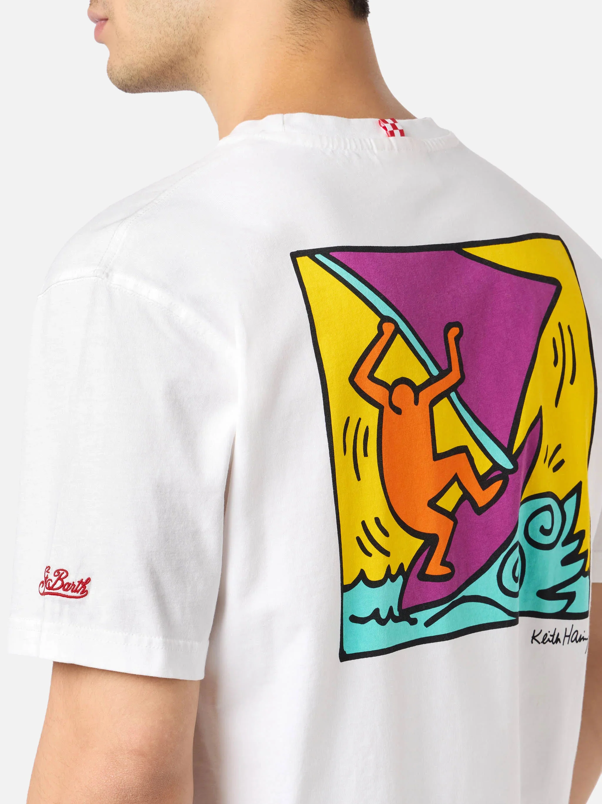 T-shirt Keith Haring con stampa fronte e retro bianco | Special Edition - Image 3