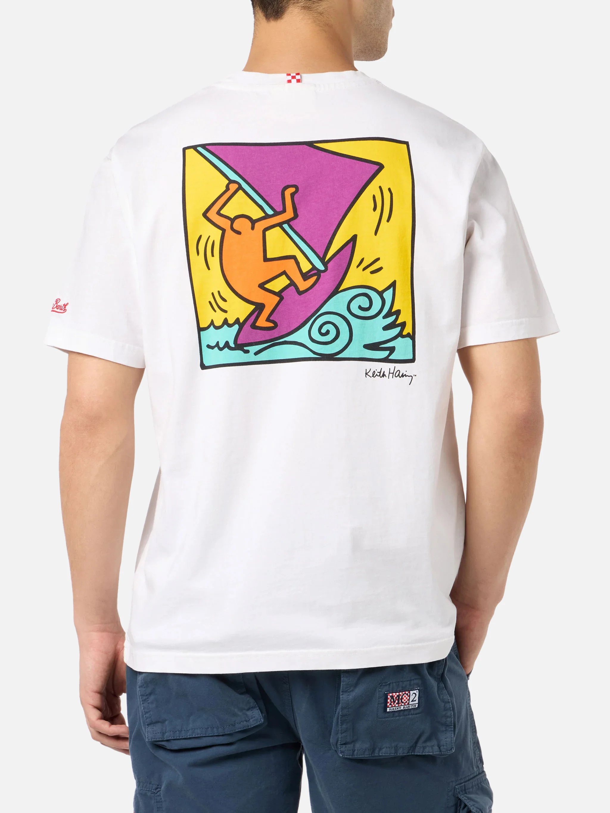 T-shirt Keith Haring con stampa fronte e retro bianco | Special Edition - Image 5