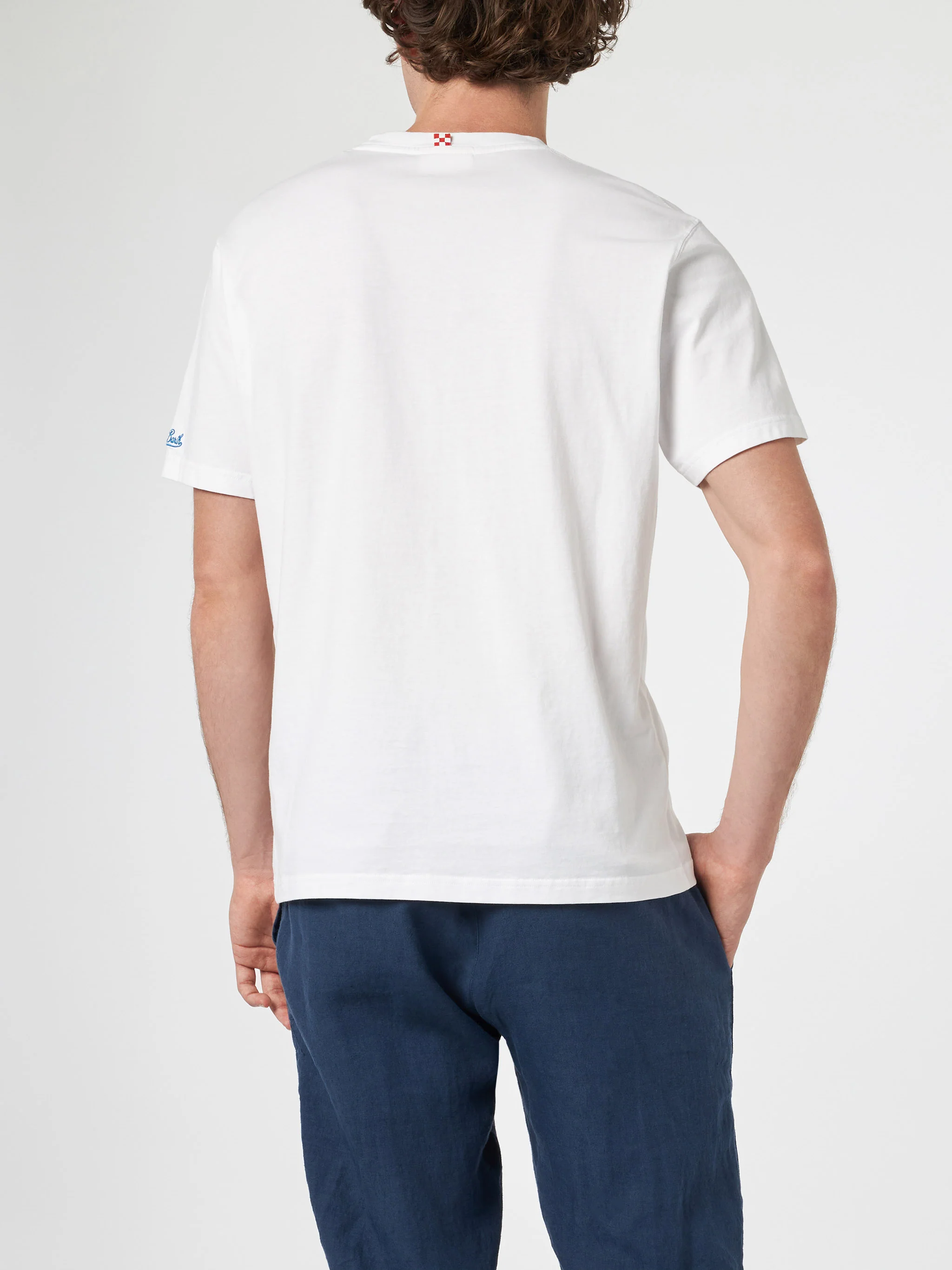 T-shirt Panda con stampa e ricamo surf bianco | Special Edition - Image 4