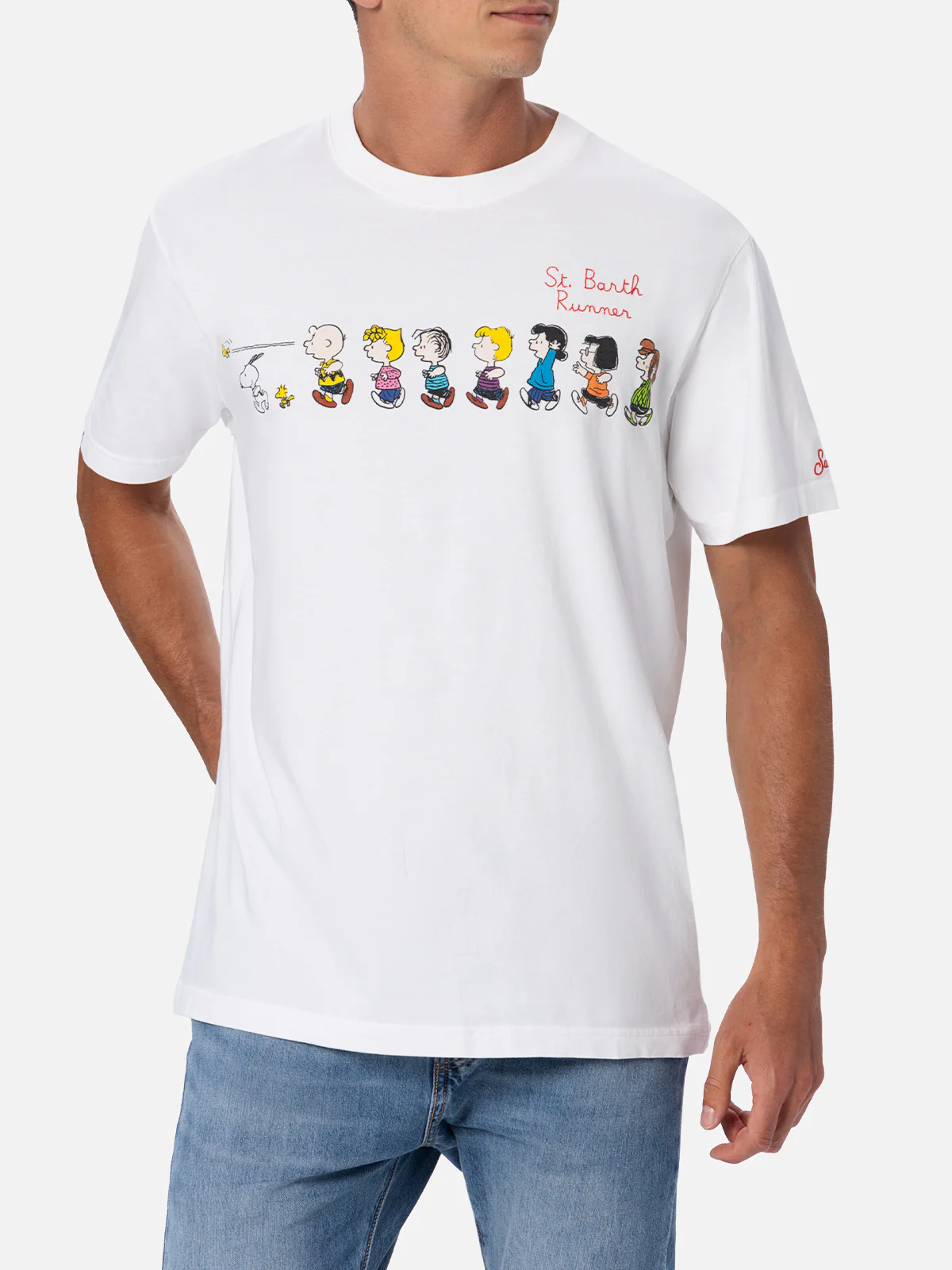 T-shirt Peanuts con stampa e ricamo bianco | Special Edition - Image 2