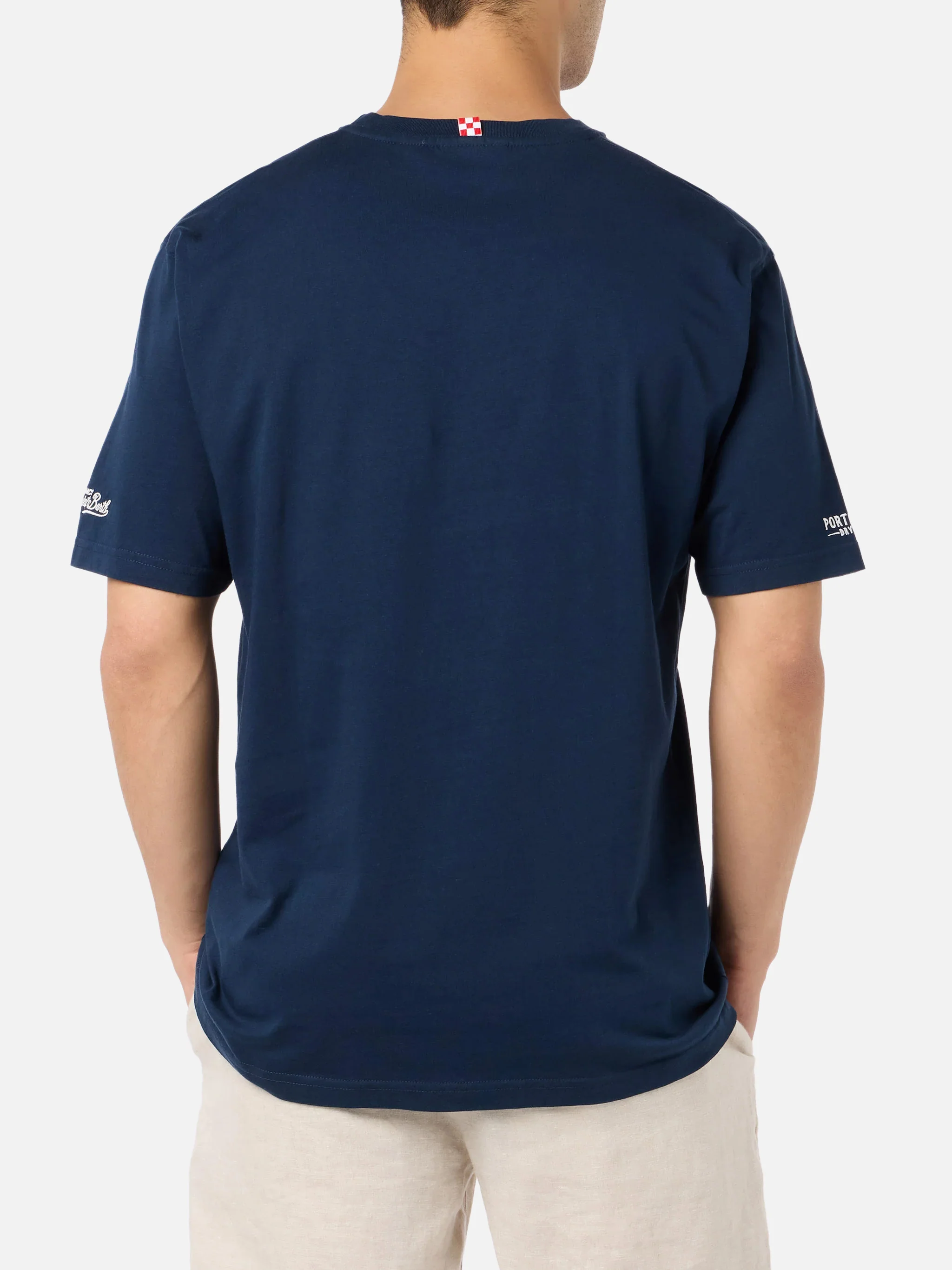 T-shirt Portofino Bay Martini con stampa blu | Special Edition - Image 4