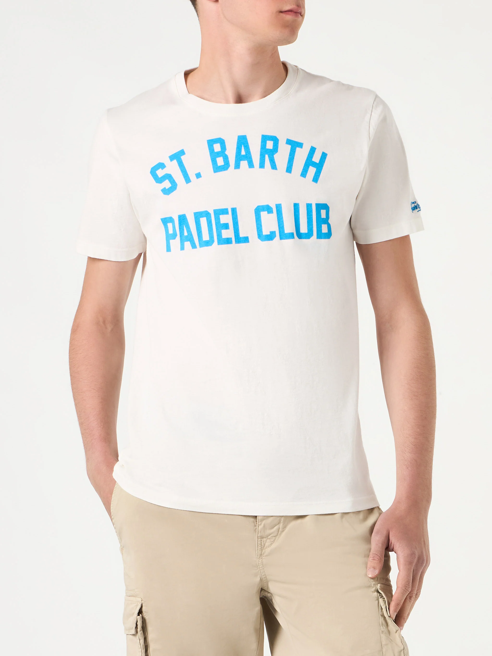 T-shirt Jack stampa St. Barth Padel Club bianca - Image 2