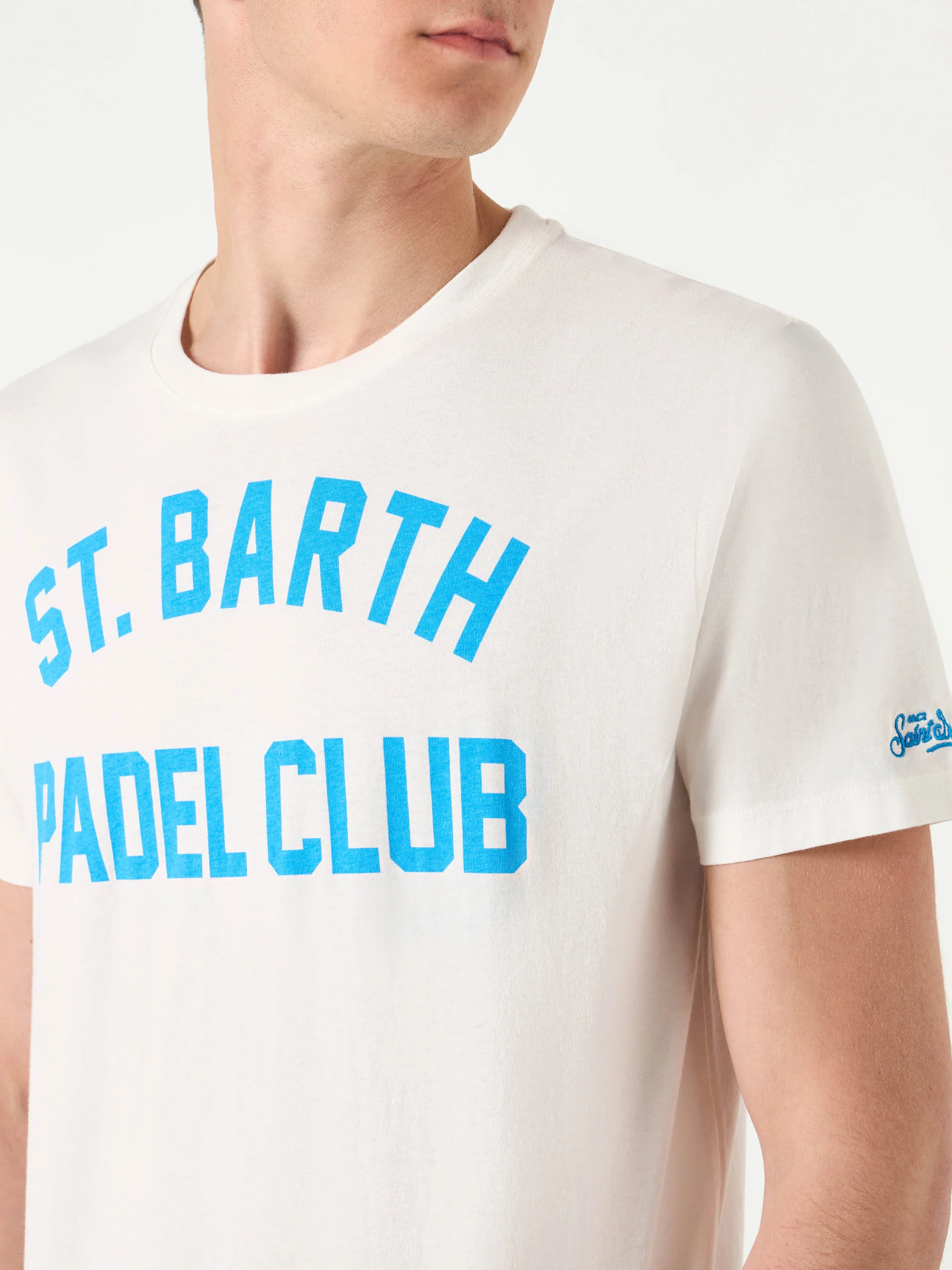 T-shirt Jack stampa St. Barth Padel Club bianca - Image 3