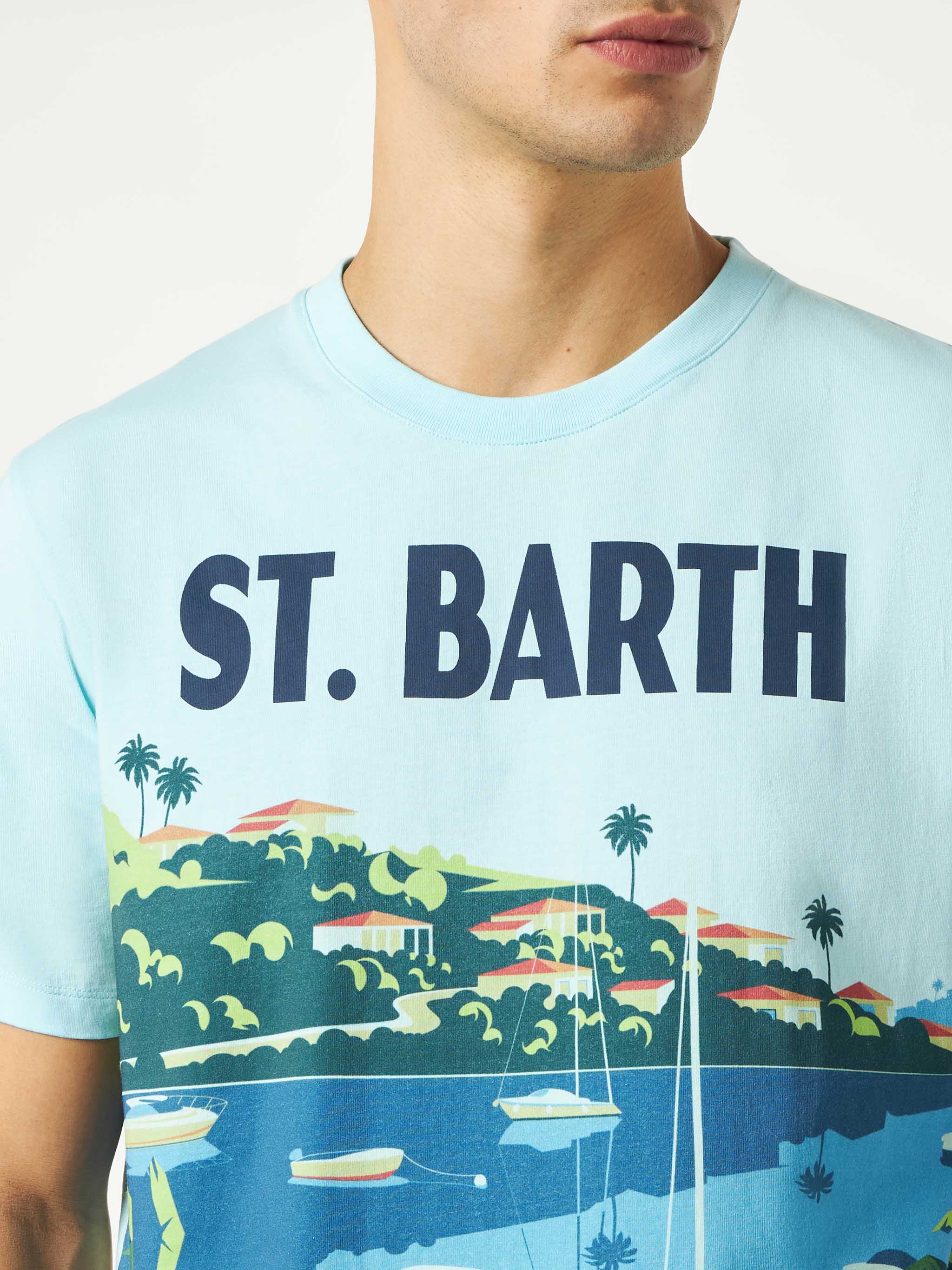 T-shirt  con stampa Saint Barth postcard - Image 3