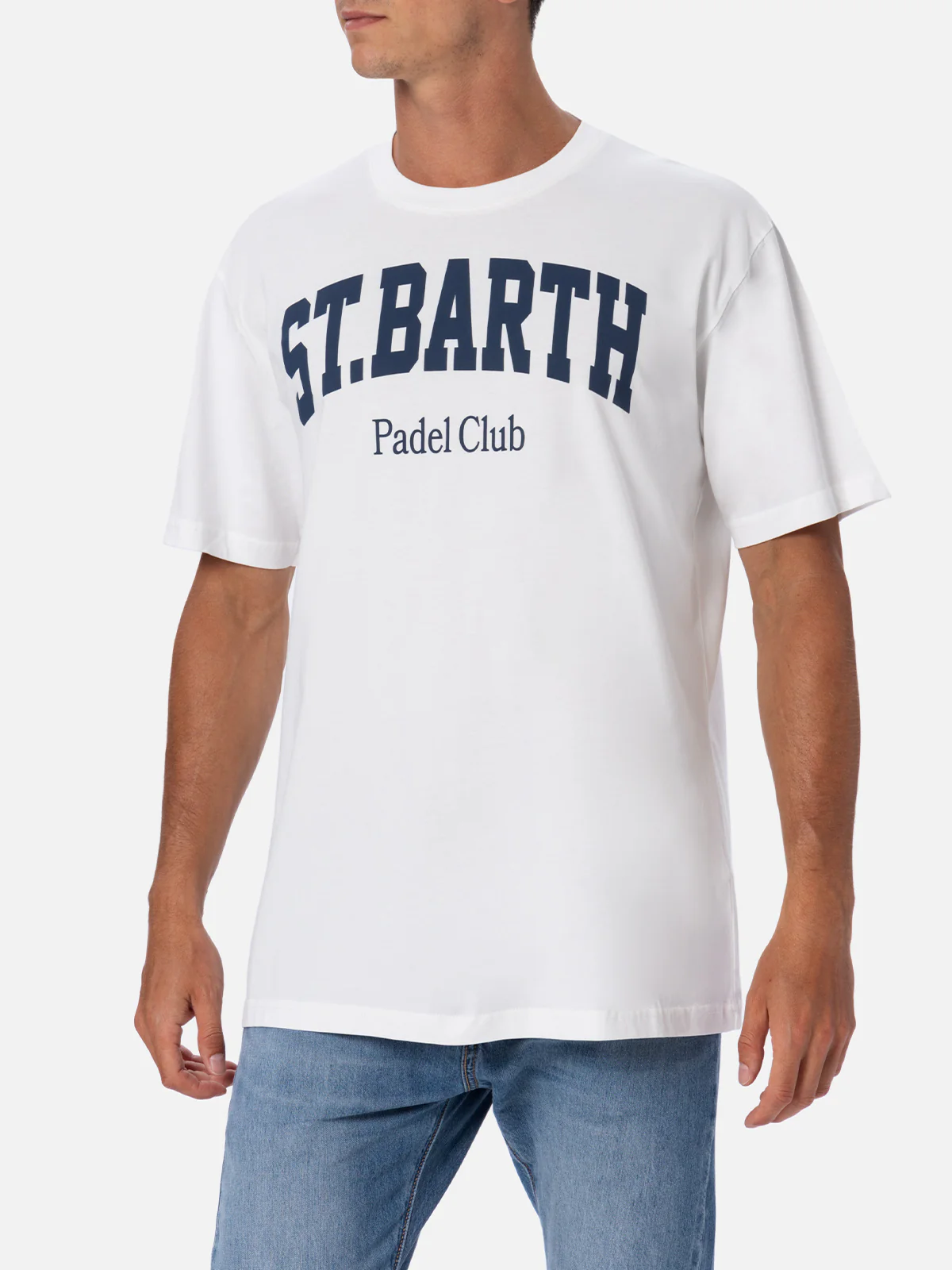 T-shirt  stampa St. Barth Padel Club bianco - Image 2