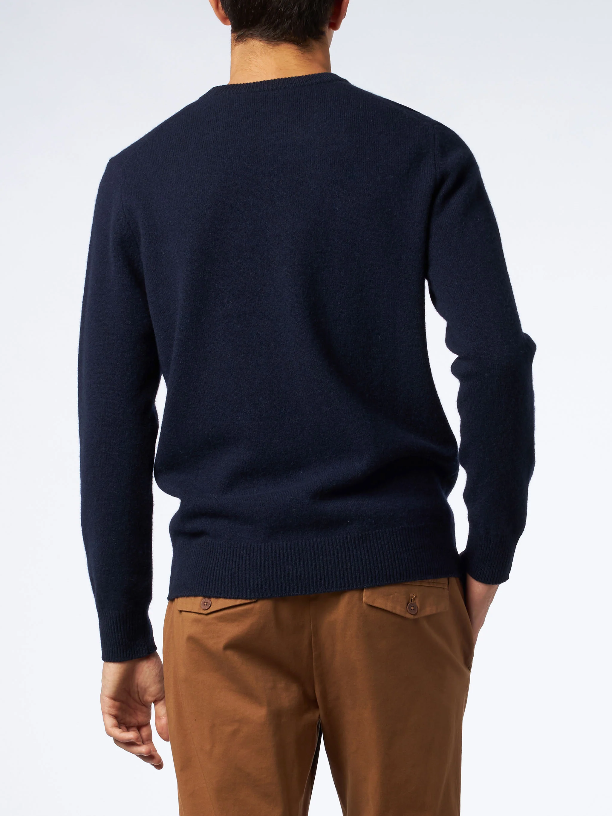 Maglione Regent in lambswool blu - Image 2
