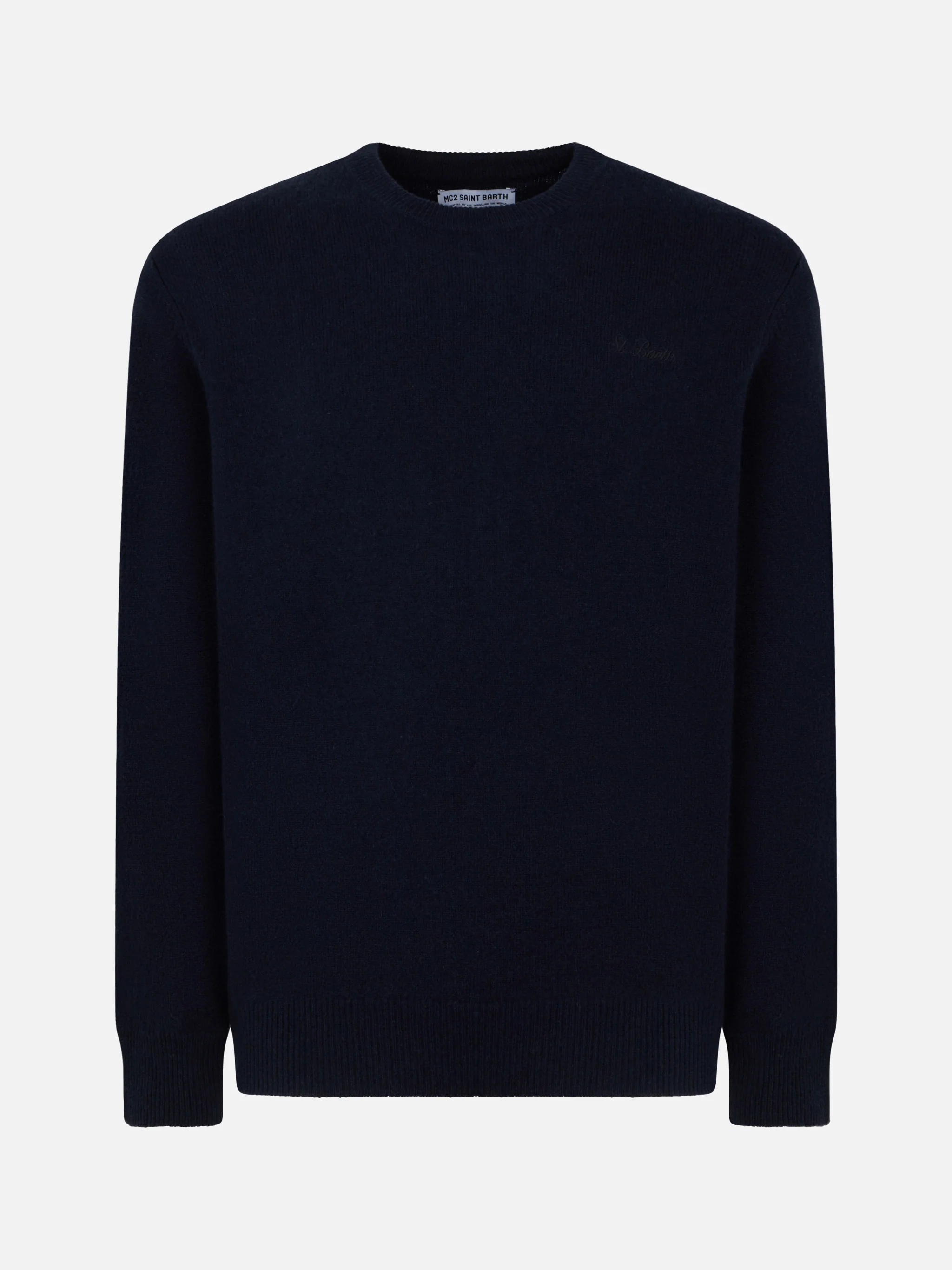 Maglione Regent in lambswool blu - Image 4