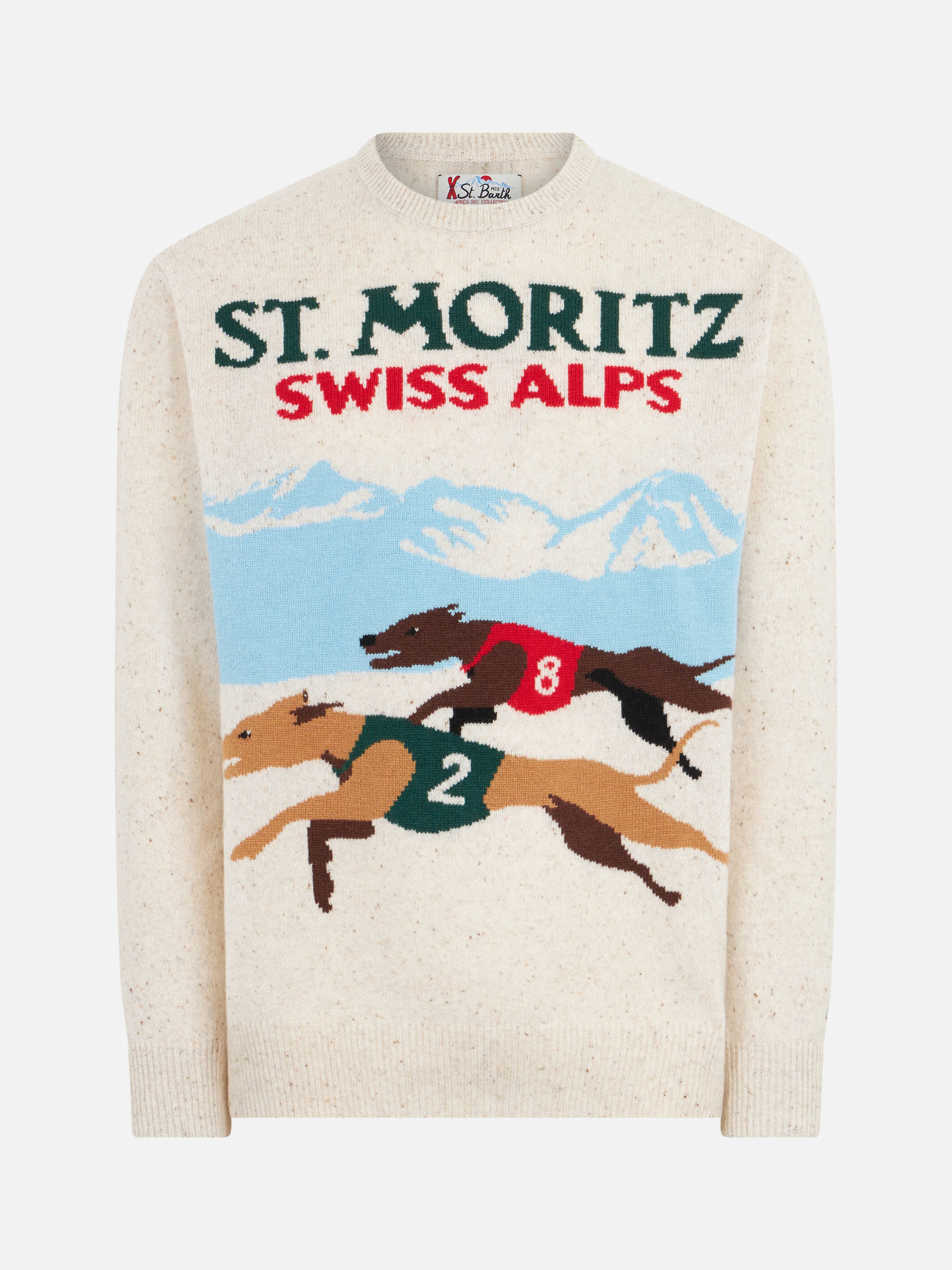 Maglia Heron donegal cartolina St. Moritz bianco - Image 4