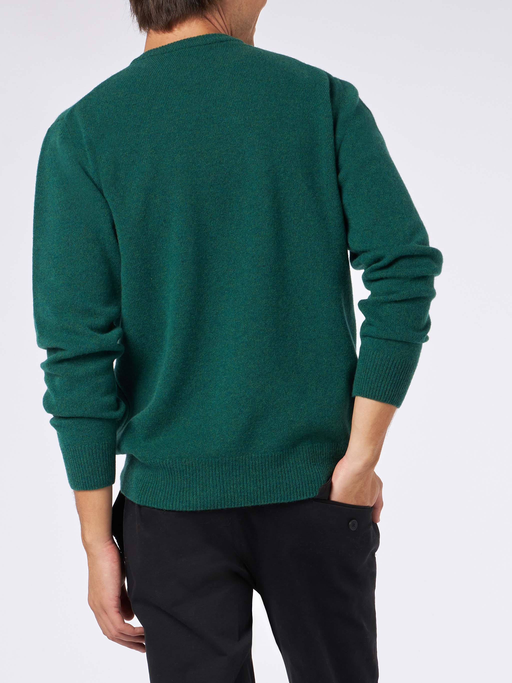 Maglione Regent verde in lambswool - Image 3