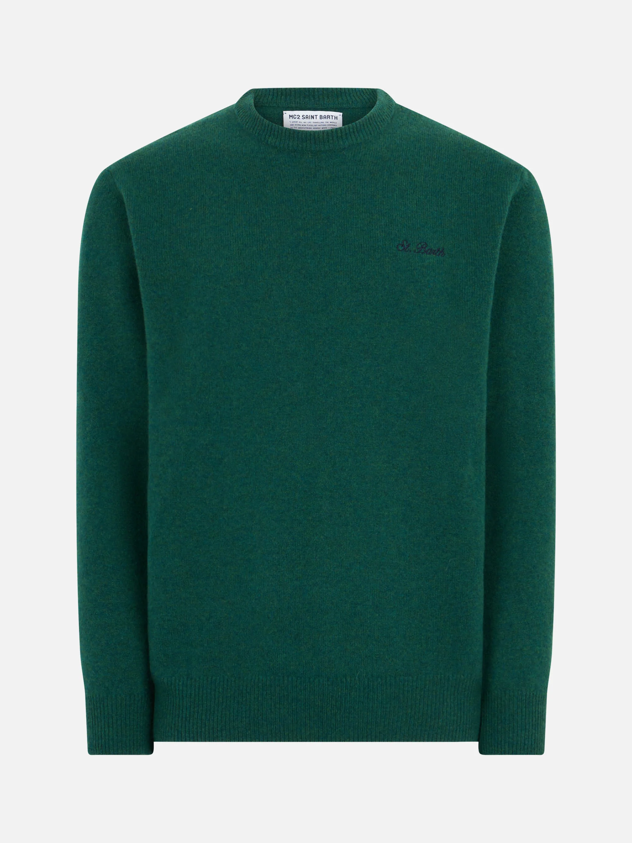 Maglione Regent verde in lambswool - Image 4