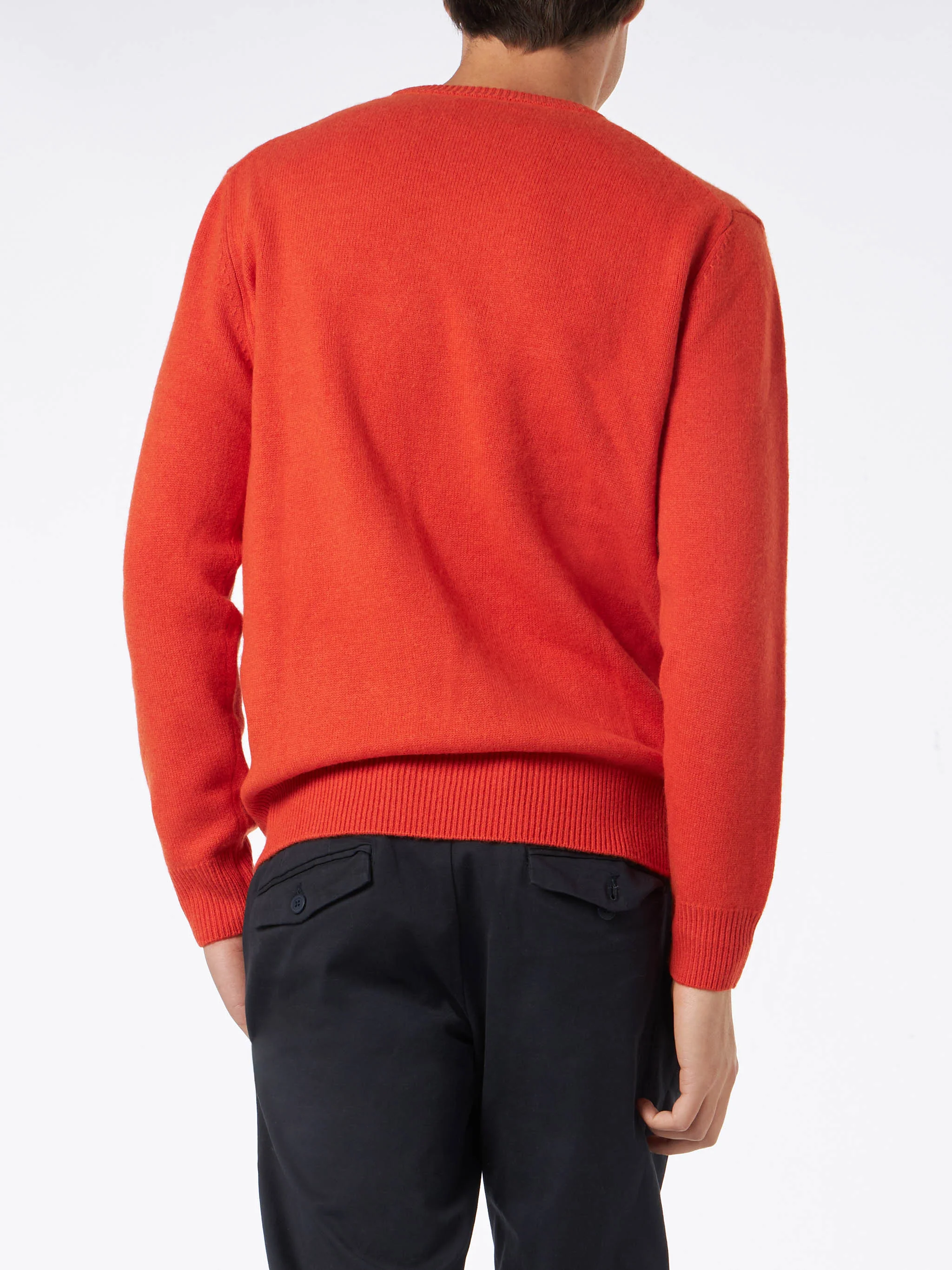 Maglia Heron arancione con ricamo St. Barth - Image 3