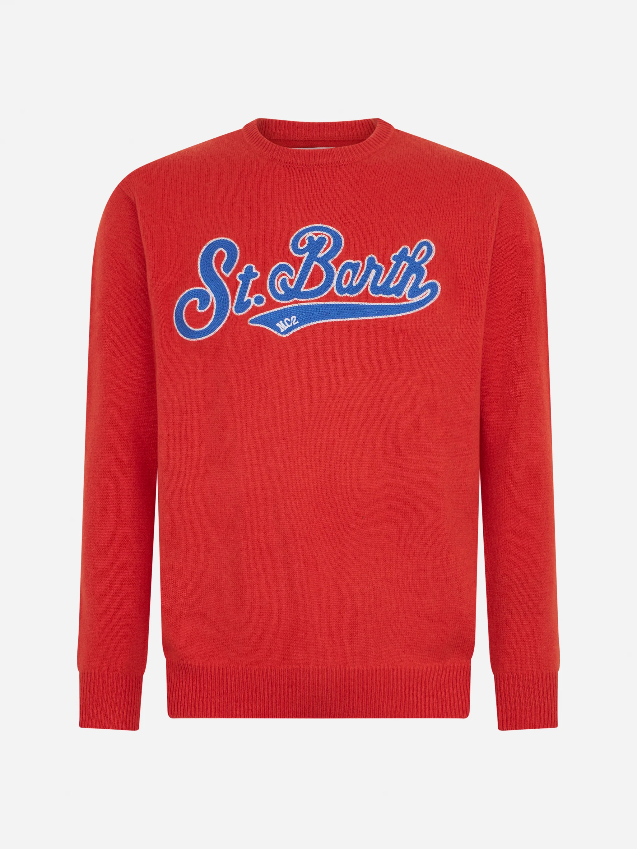 Maglia Heron arancione con ricamo St. Barth - Image 4