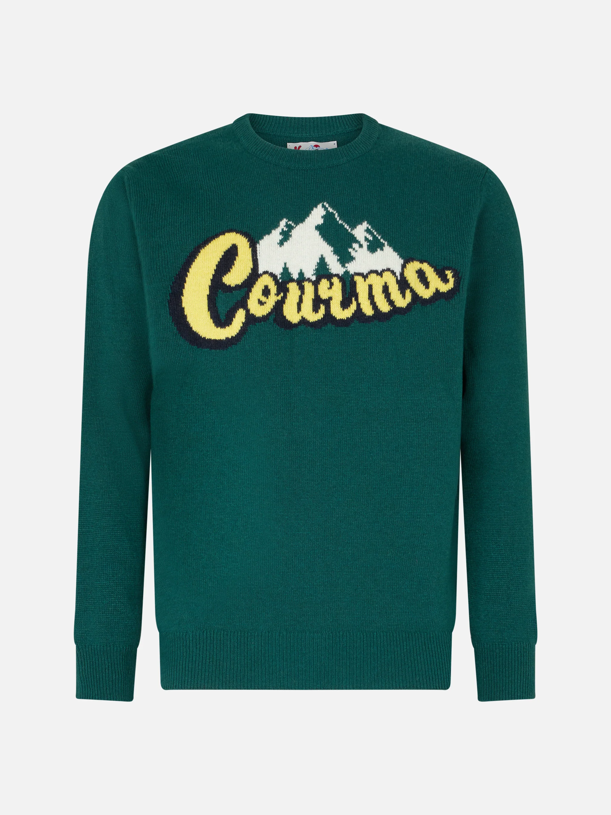 Maglia Heron montagne Courma jacquard verde - Image 4