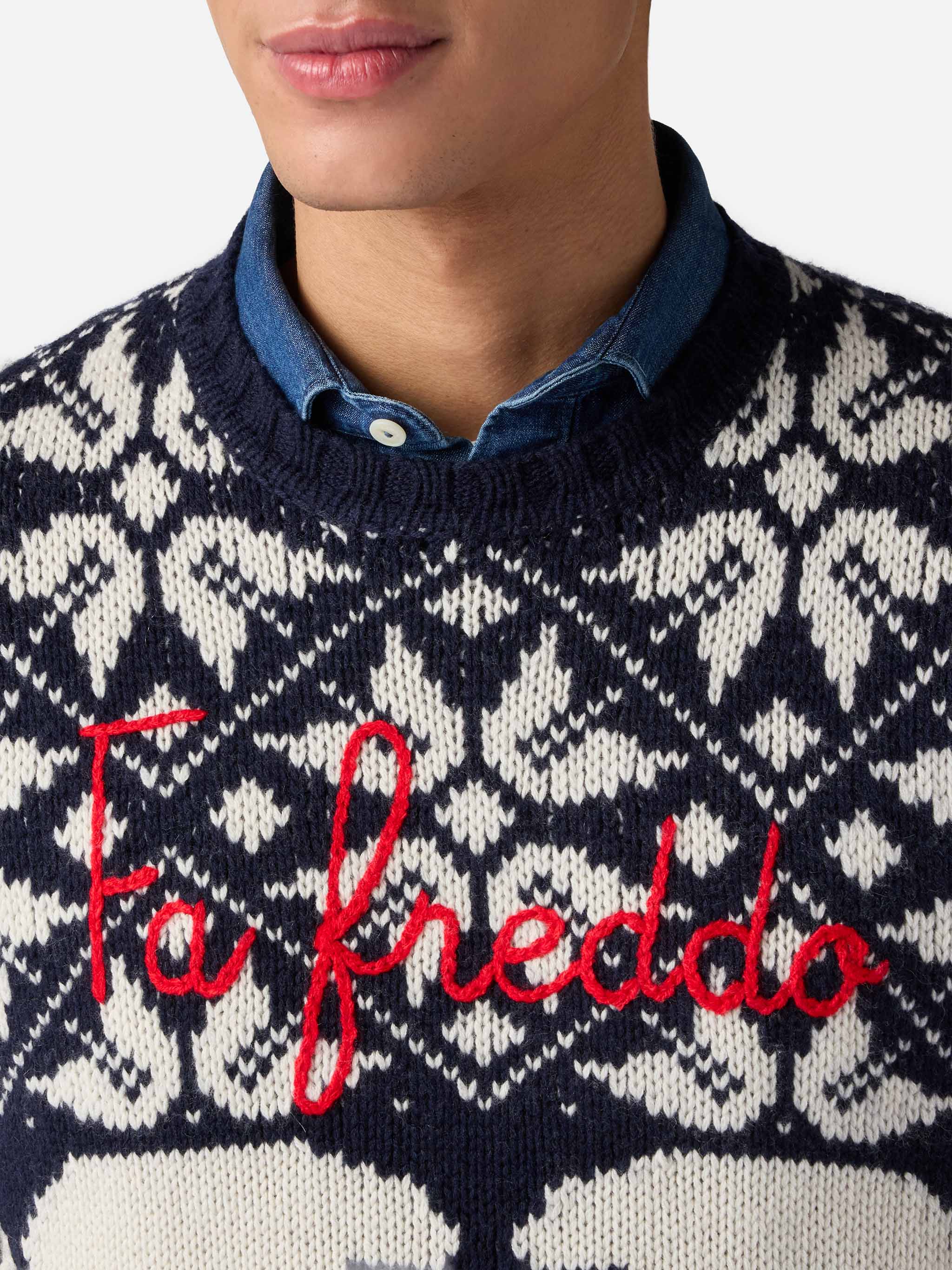 Maglia Bombardino con ricamo Fa freddo - Image 2