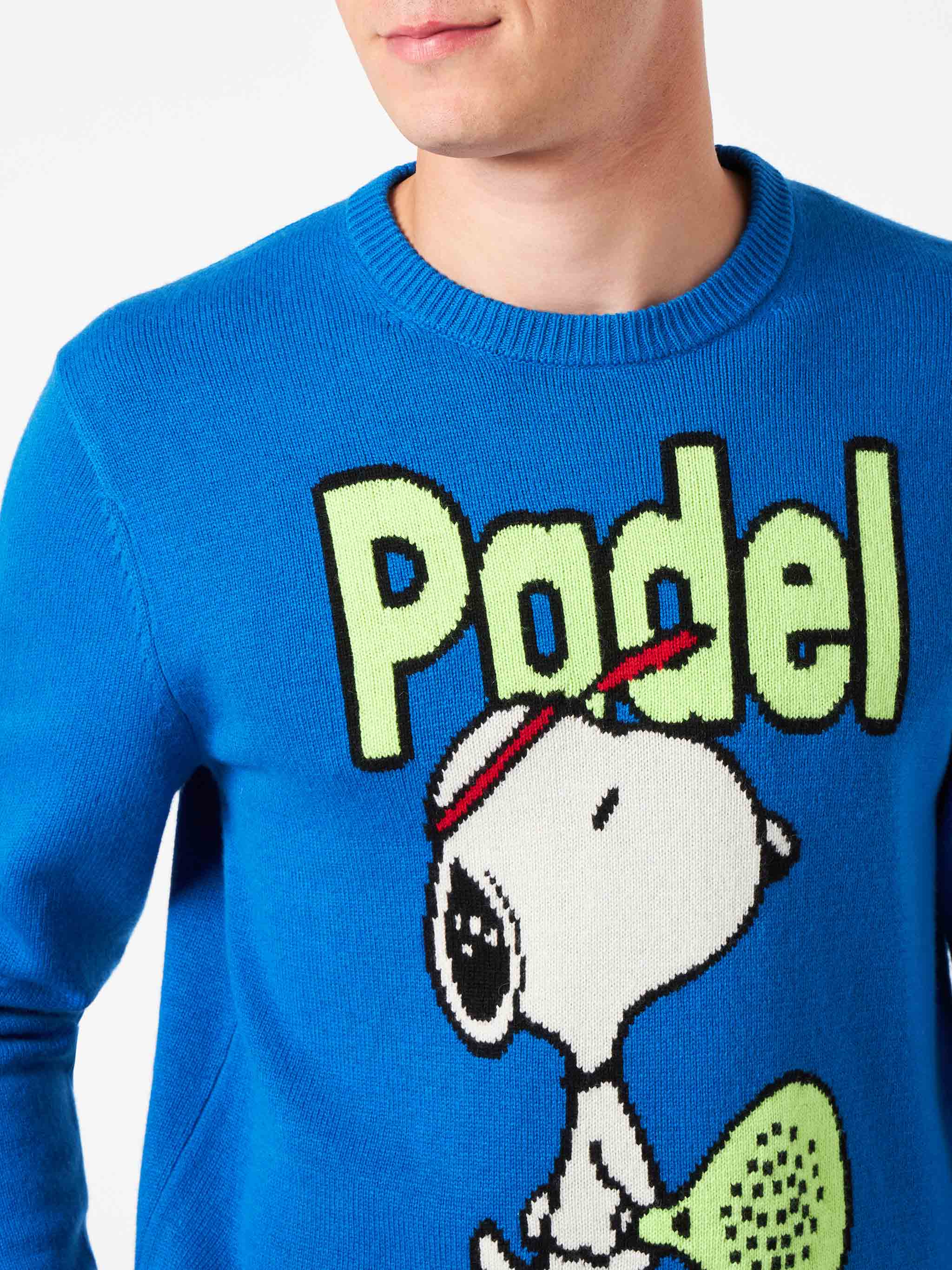 Maglia Heron Snoopy padel jacquard bluette | Special Edition - Image 2
