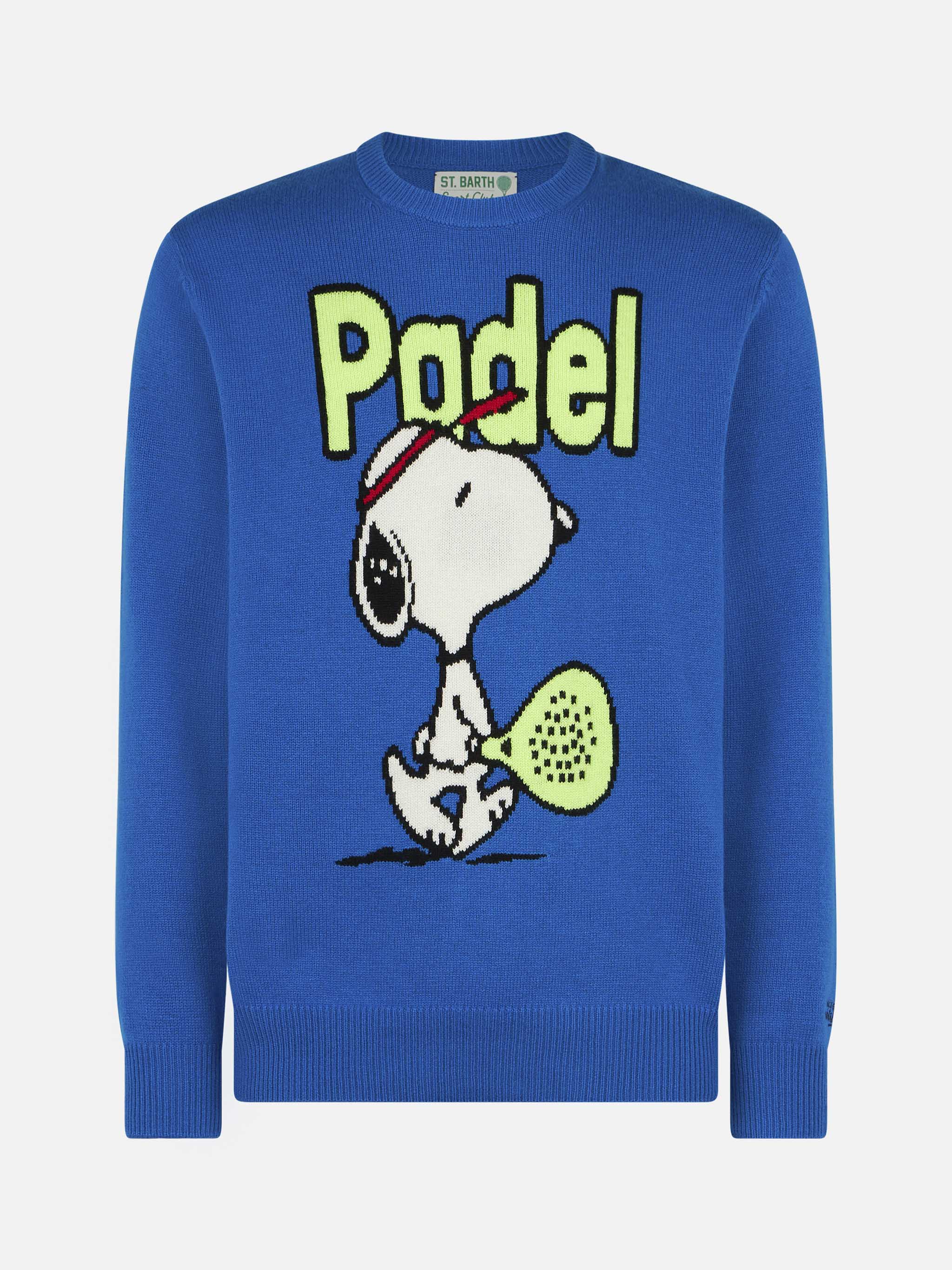 Maglia Heron Snoopy padel jacquard bluette | Special Edition - Image 4